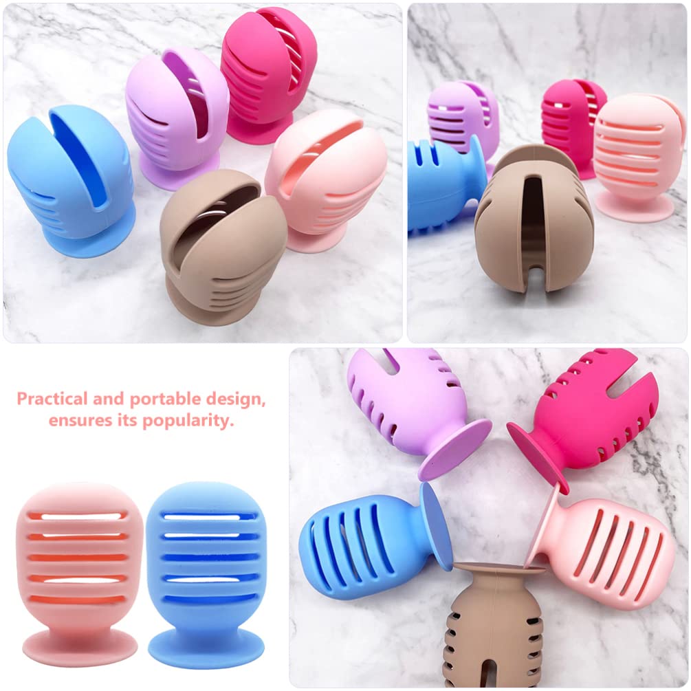 FOMIYES 2-Pack Silicone Makeup Sponge Storage Case - Travel-Friendly Beauty Egg Holder for Makeup Puffs & Blenders | Perfect for Travel, Gym, and On-the-Go Touch-Ups