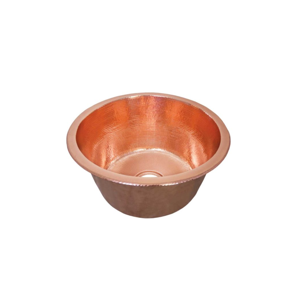 Native Trails Redondo Grande Hammered Copper Bar Sink - Premium Handcrafted Copper Kitchen Sink for Wet Bars, Outdoor Kitchens & Luxury Homes