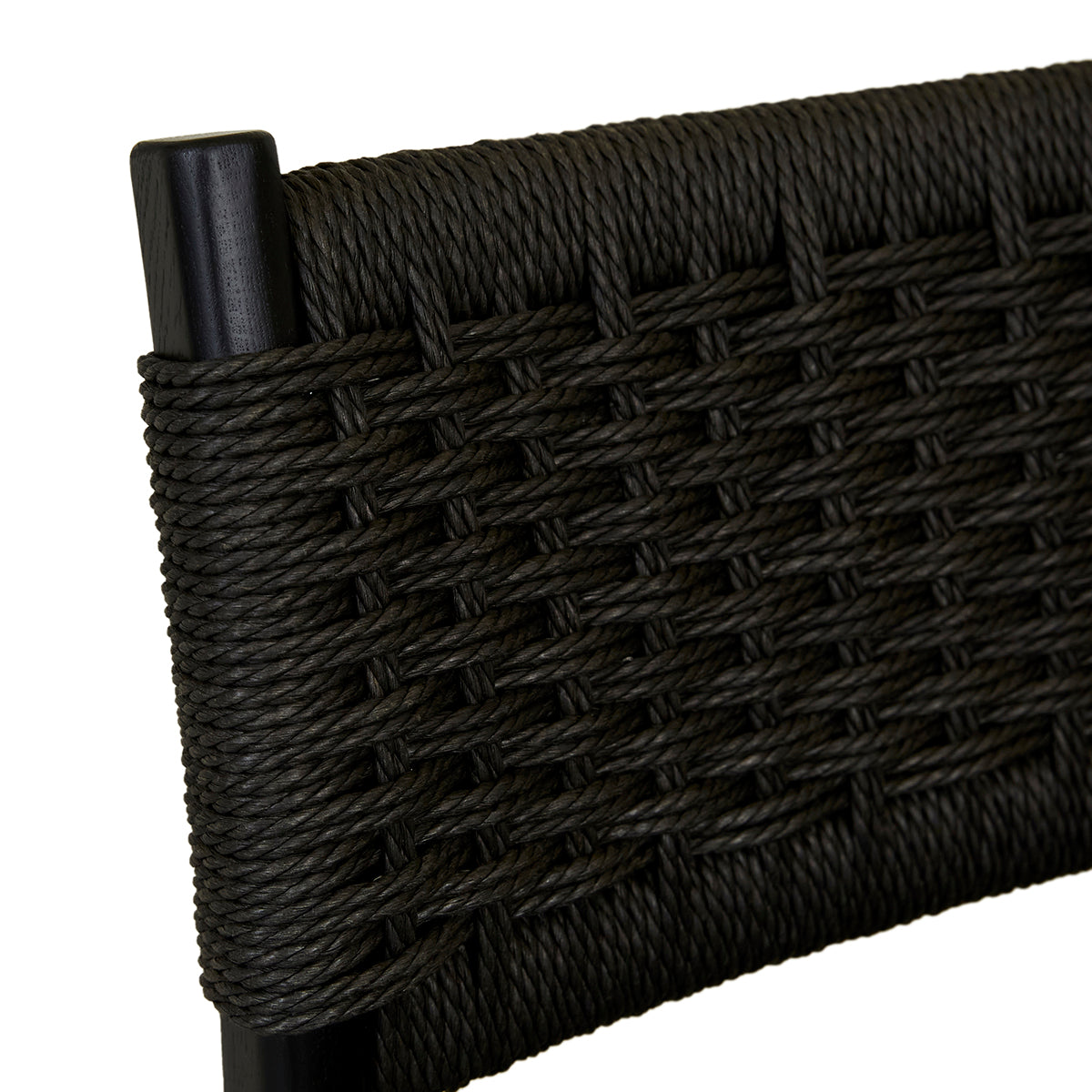 Anton Paper Cord Bar Stool - Natural Woven Seat, Adjustable Height, Modern Kitchen & Dining Room Furniture for Home, Bar, Cafe, and Restaurant Use