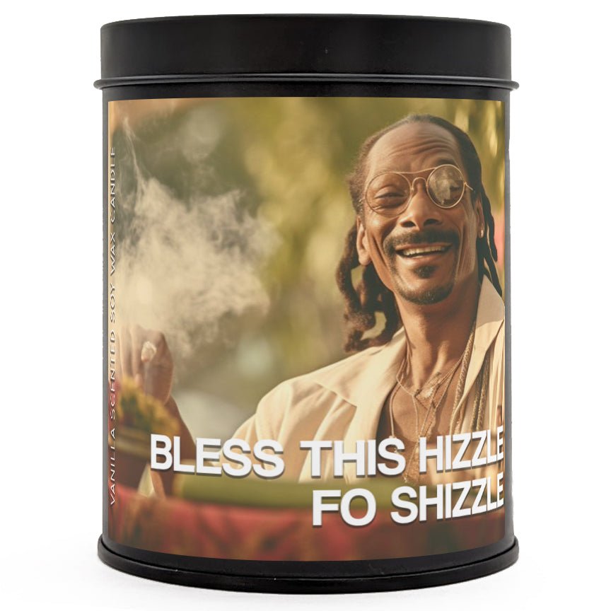 Snoop Dogg Bless This Hizzle Scented Candle - Aromatic Soy Wax Candle for Home, Relaxation & Gifts - Perfect for Meditation, Yoga & Stress Relief