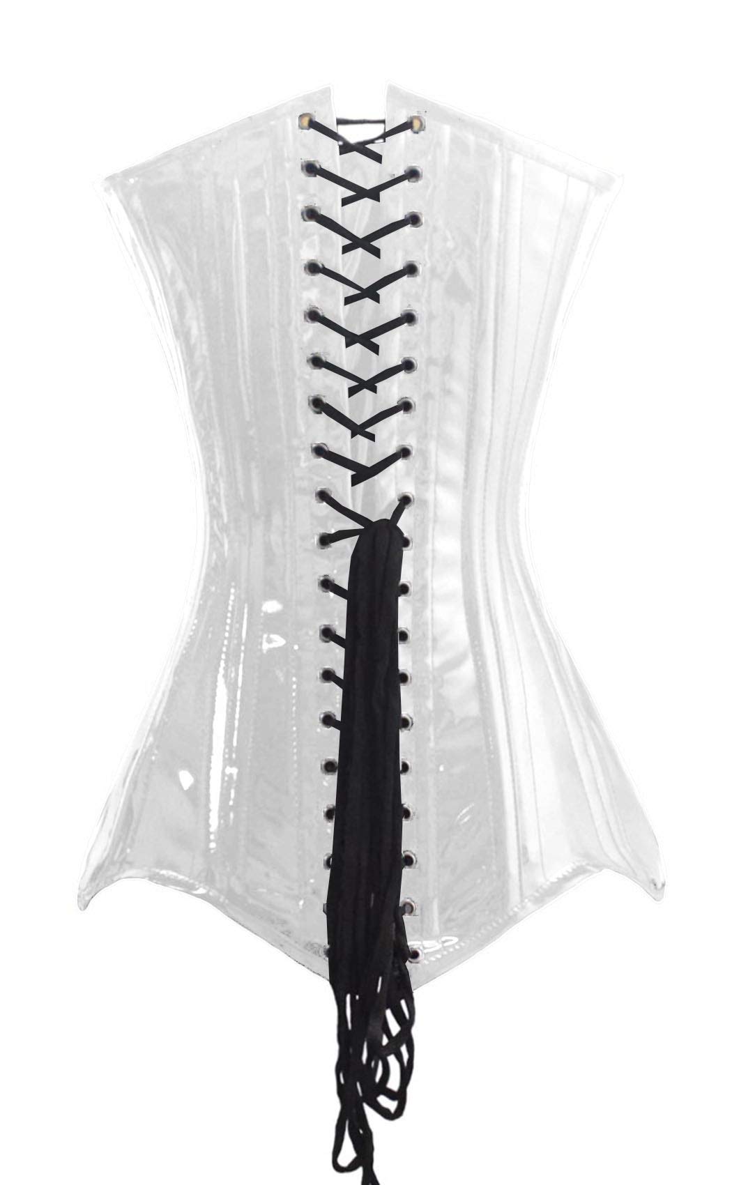 Luvsecretlingerie Heavy Duty 26 Double Steel Boned Waist Training PVC Long Torso Overbust Corset #8151 - Slimming Body Shaper for Women, Plus Size Waist Cincher for Shapewear, Burlesque, Cosplay & Special Occasions