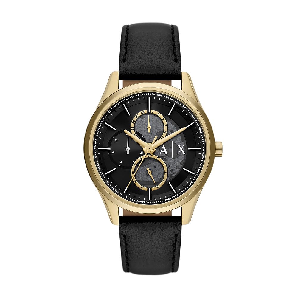 Armani Exchange Men's Chronograph Watch - 42mm Stainless Steel Case with Leather or Silicone Strap | Water Resistant & Date Display | Perfect for Business, Casual & Formal Occasions