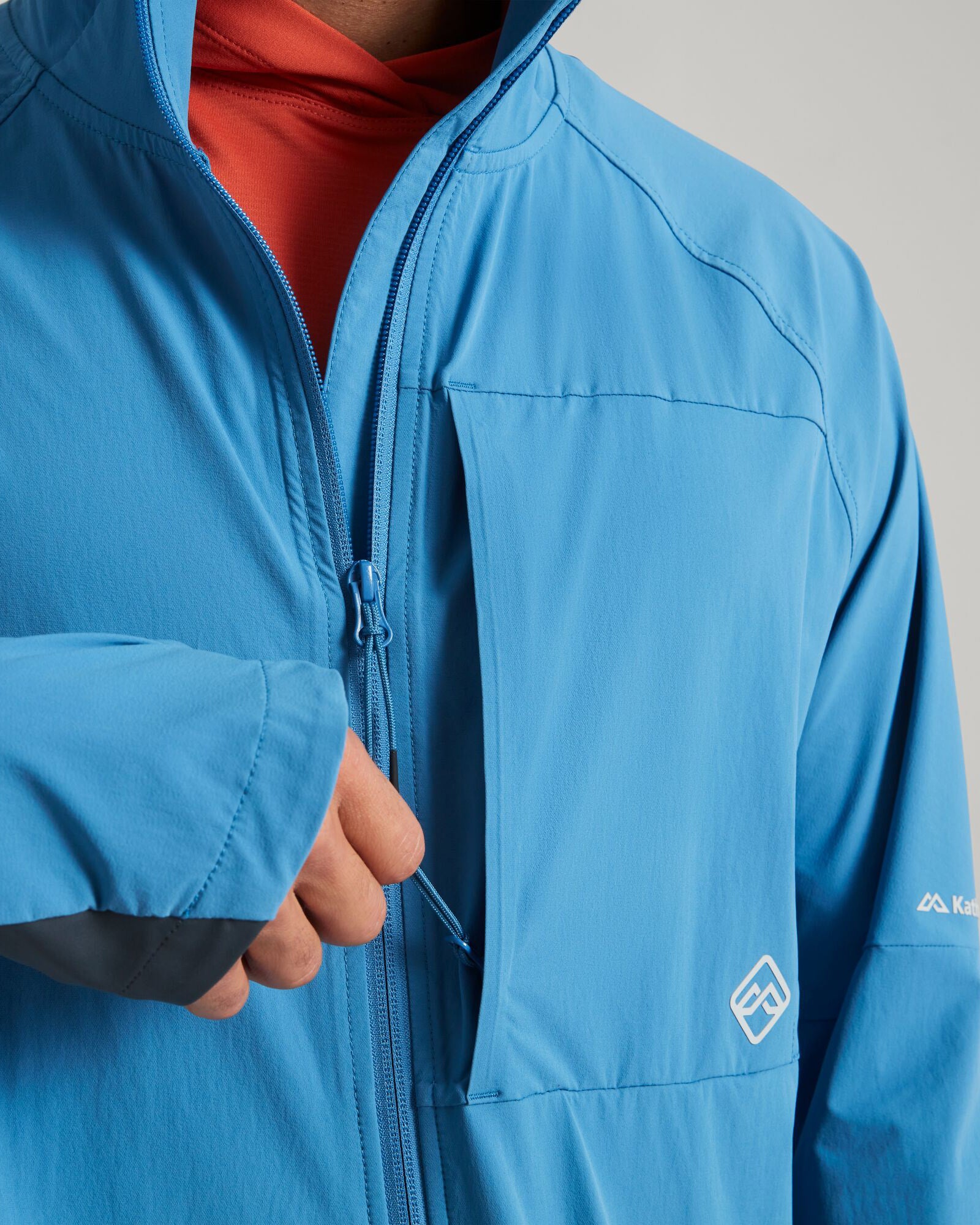 ULT Hike Men's Waterproof Hooded Jacket - Lightweight Windproof Outdoor Jacket for Hiking, Camping & Travel | Blueridge Collection