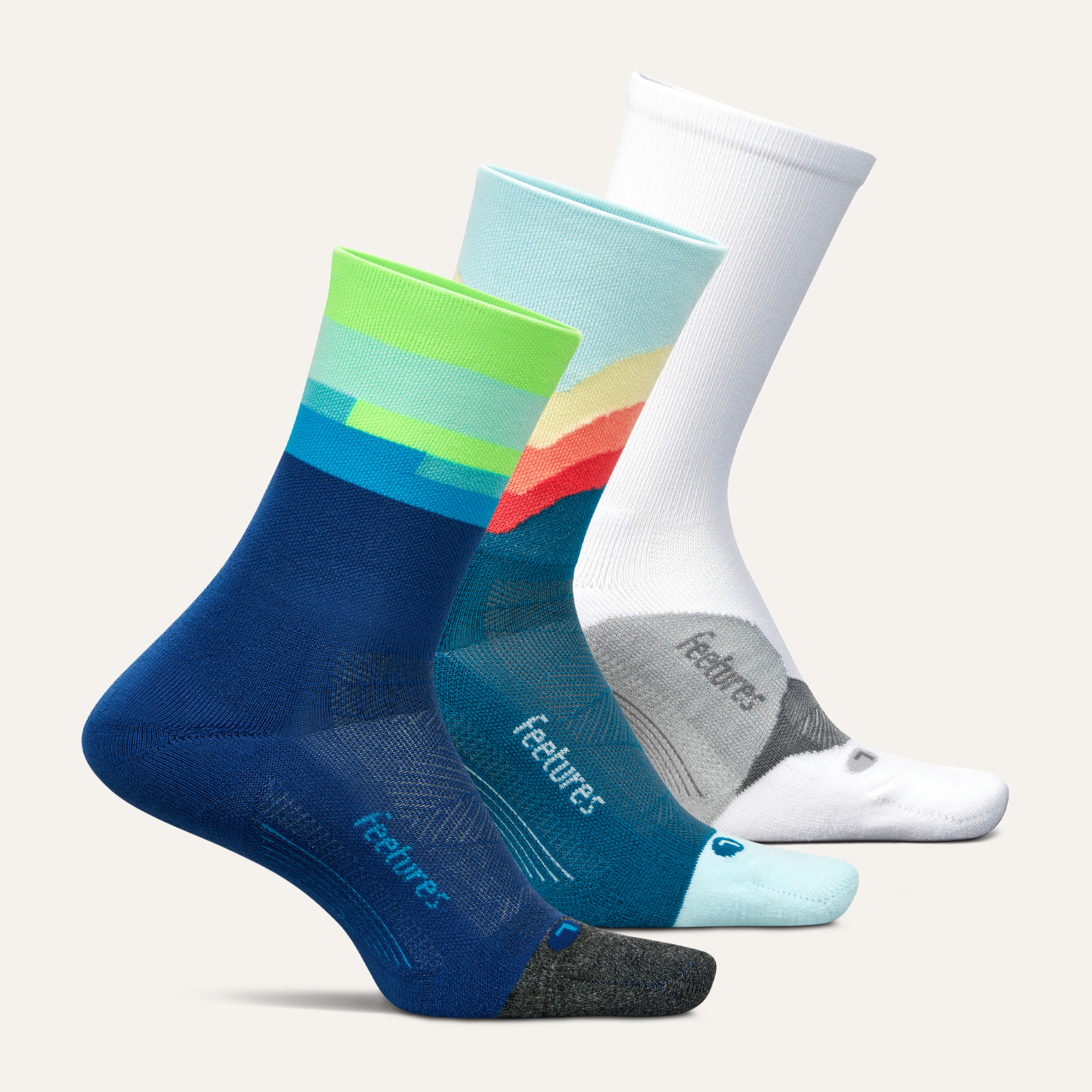 Elite Light Cushion Mini Crew Socks 3 Pack - Ultra Soft Breathable Ankle Socks for Women & Men - Perfect for Running, Yoga, Workout & Everyday Comfort