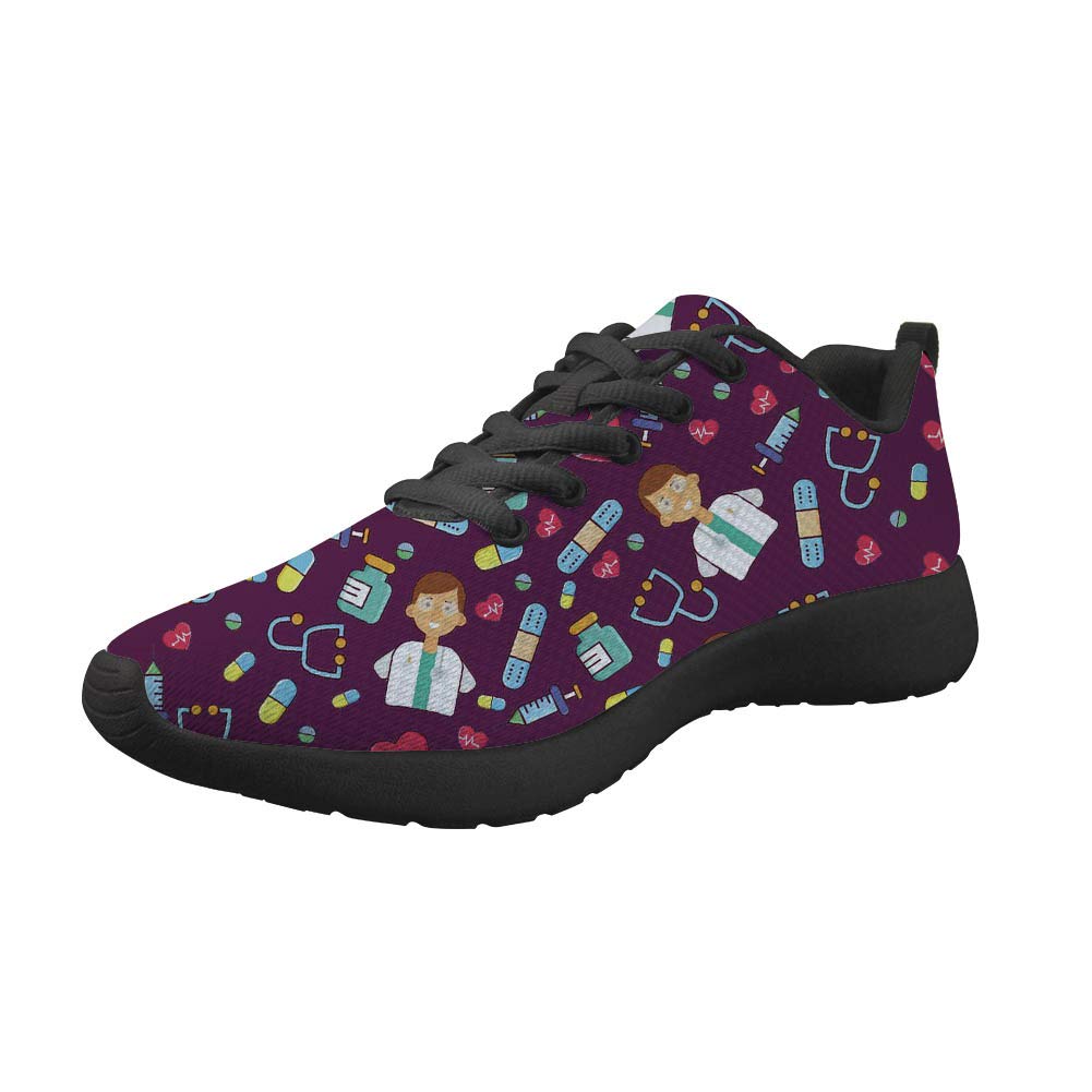 Upetstory Women's Gym Running Shoes - Lightweight Tennis Sneakers for Sports & Fitness with Stylish Dental Pattern - Perfect for Workouts, Jogging, and Casual Wear