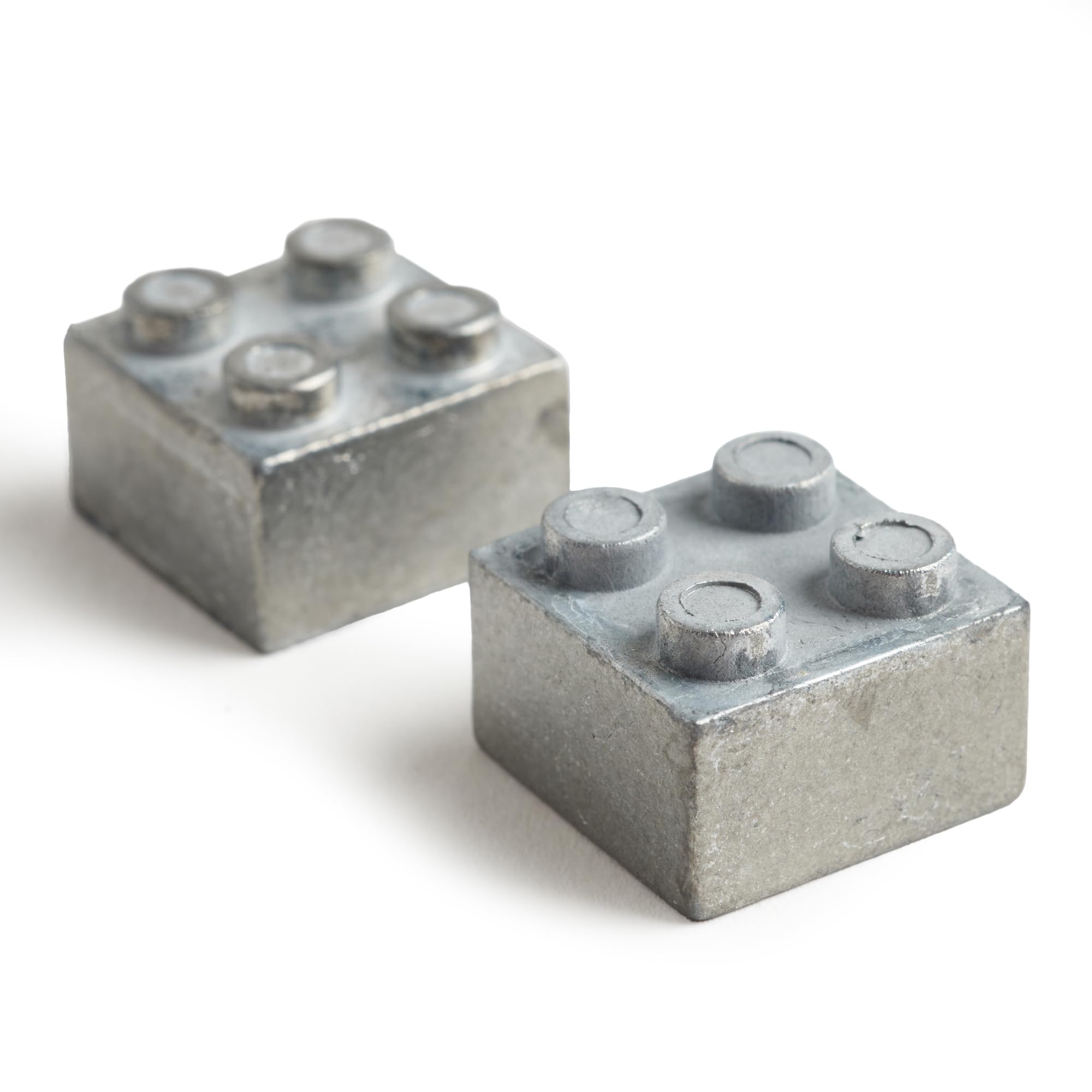Pinewood Pro Zinc Brick Weight Set for Pinewood Derby & Brick Derby Race Cars - 2 Pack Lego® Compatible .88oz (0.44oz Each) | Perfect for Adding Precision Weight to DIY Derby Cars, Enhancing Speed & Performance in Competitive Races