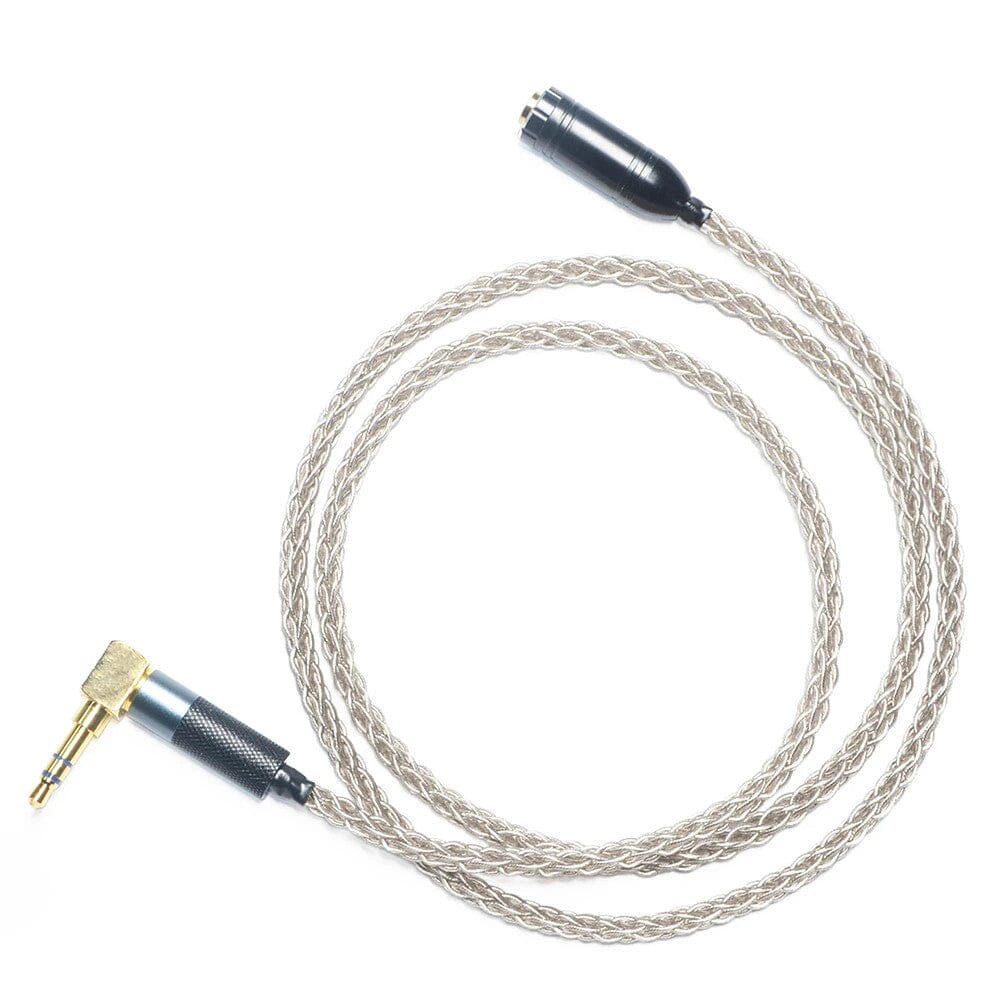 Premium GUCraftsman 6N Silver 8 Core HIFI Audio Cable - 2.5mm/4.4mm Balanced Headphone Cable for Sennheiser IE800/IE800s - High-End Upgrade for Audiophiles & Music Lovers - Perfect for Studio Monitoring, Gaming & Portable Hi-Fi Systems