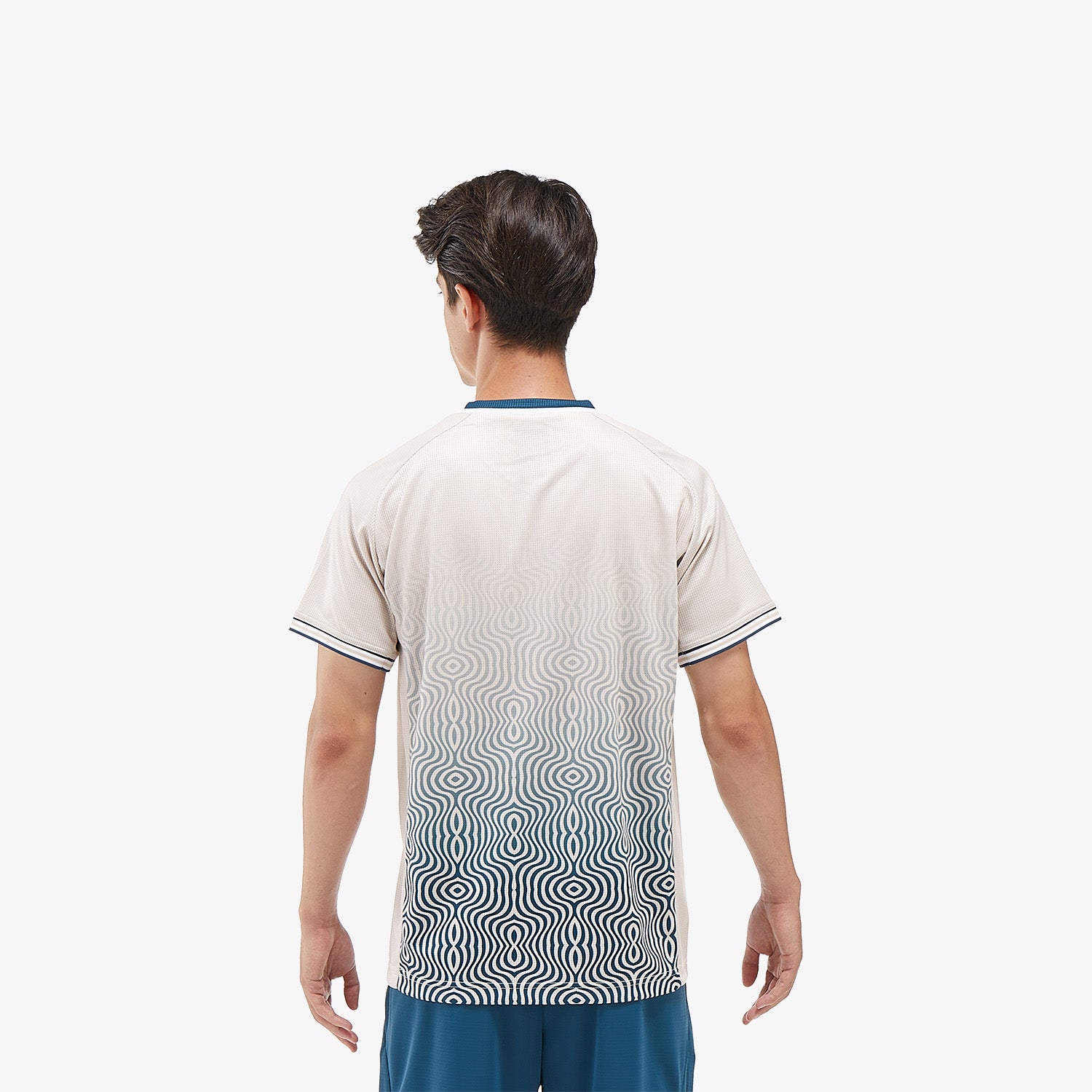 Yonex Men's Crew Neck Tournament Tennis Shirt 10567OM (Oatmeal) - Moisture Wicking Performance Top for Competitive Matches & Training