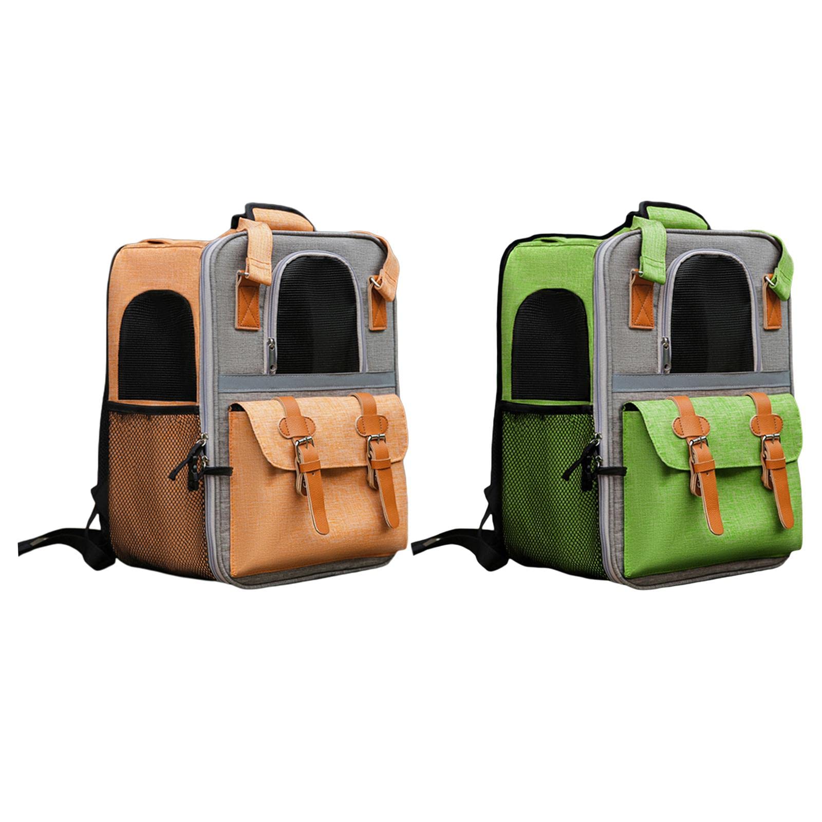 Enakshi Pet Carrier Backpack for Dogs & Cats - Soft, Breathable, Lightweight Travel Bag for Outdoor Adventures - Perfect for Hiking, Air Travel, Vet Visits & Daily Use - Orange
