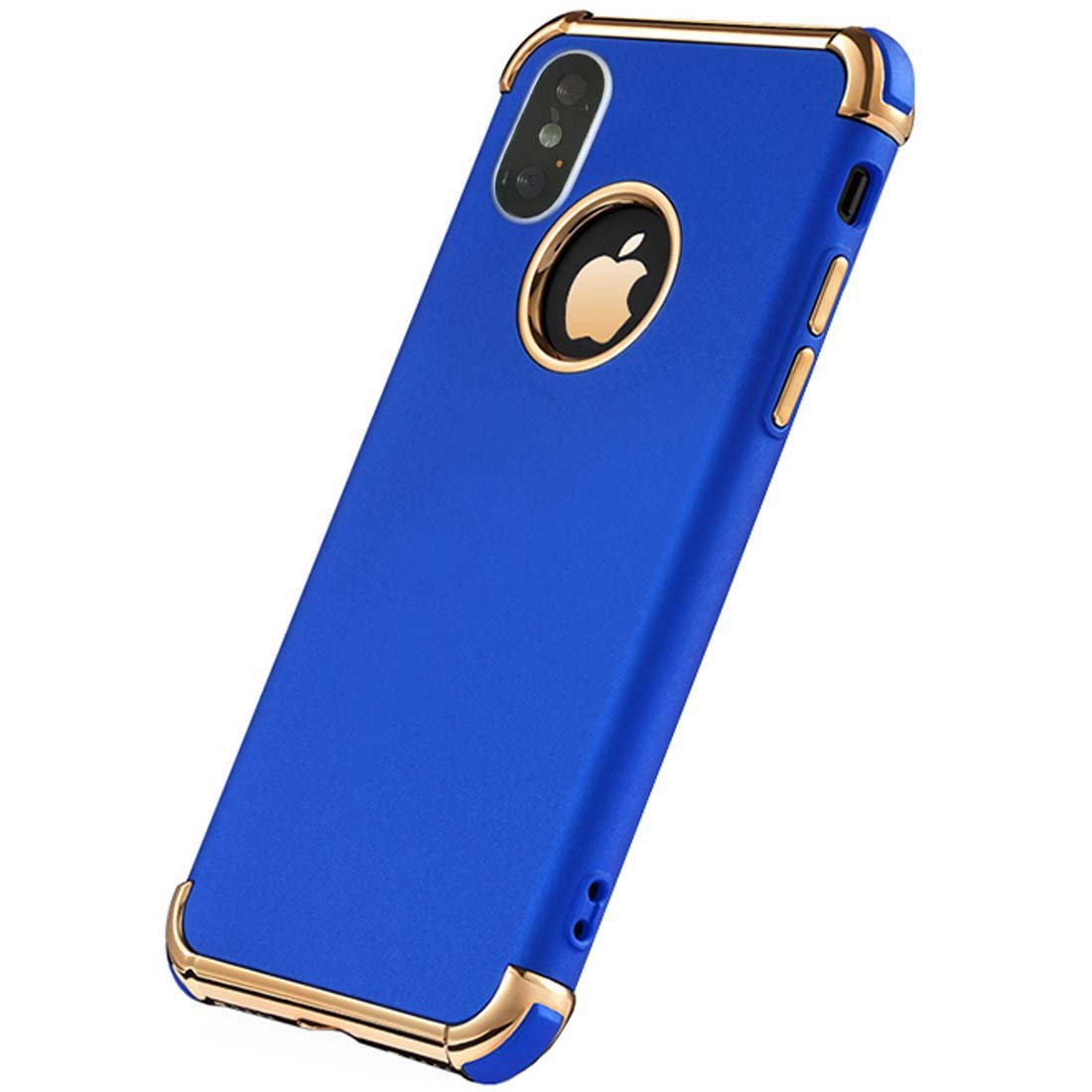 Premium Ultra Slim Flexible Soft Matte iPhone X/Xs Case - Shockproof Electroplated Elegant Phone Cover for iPhone X & iPhone Xs (Blue) | Perfect for Everyday Protection & Style