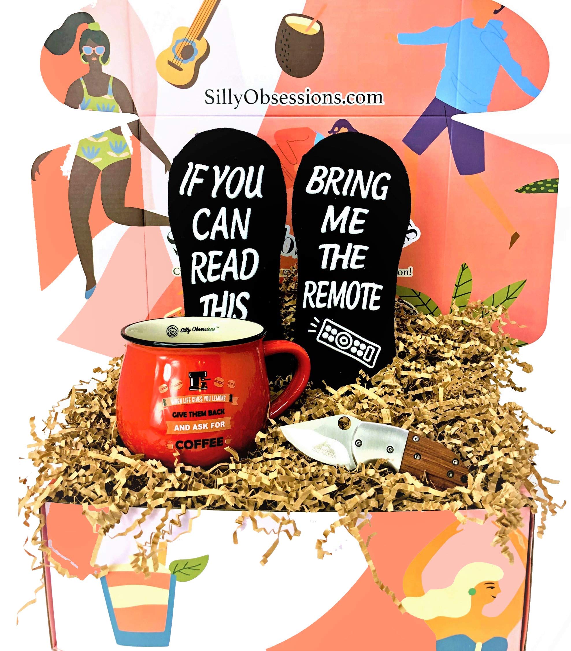 Fun Man Box Gift Set - Unique Gifts for Men - Perfect for Birthdays & Parties