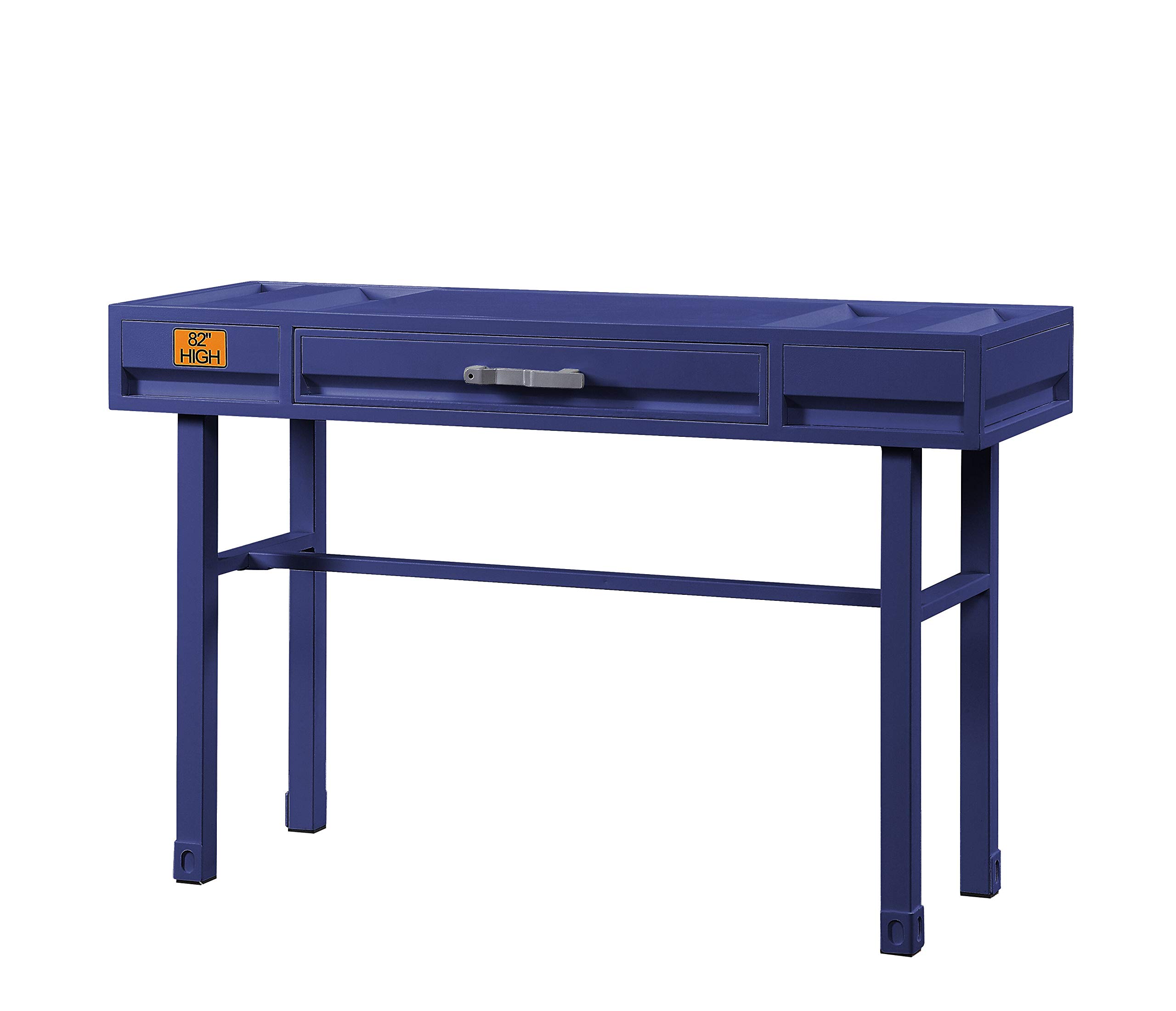 Blue Acme Cargo Vanity Desk for Home Office & Makeup