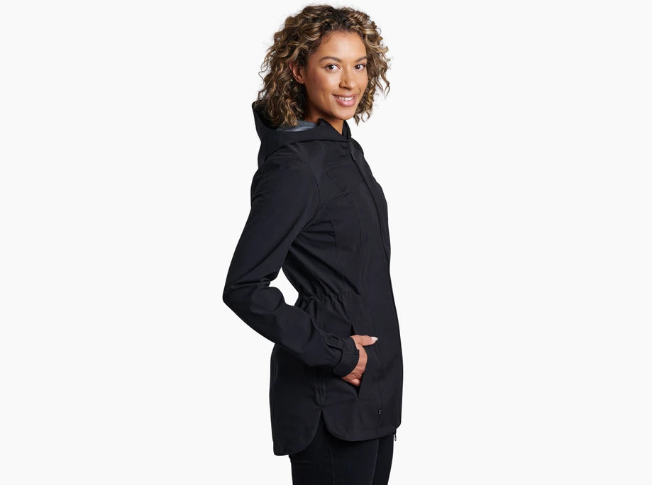 Women's Lightweight Stretch Voyager Jacket - Waterproof Windbreaker for Hiking, Travel & Outdoor Adventures
