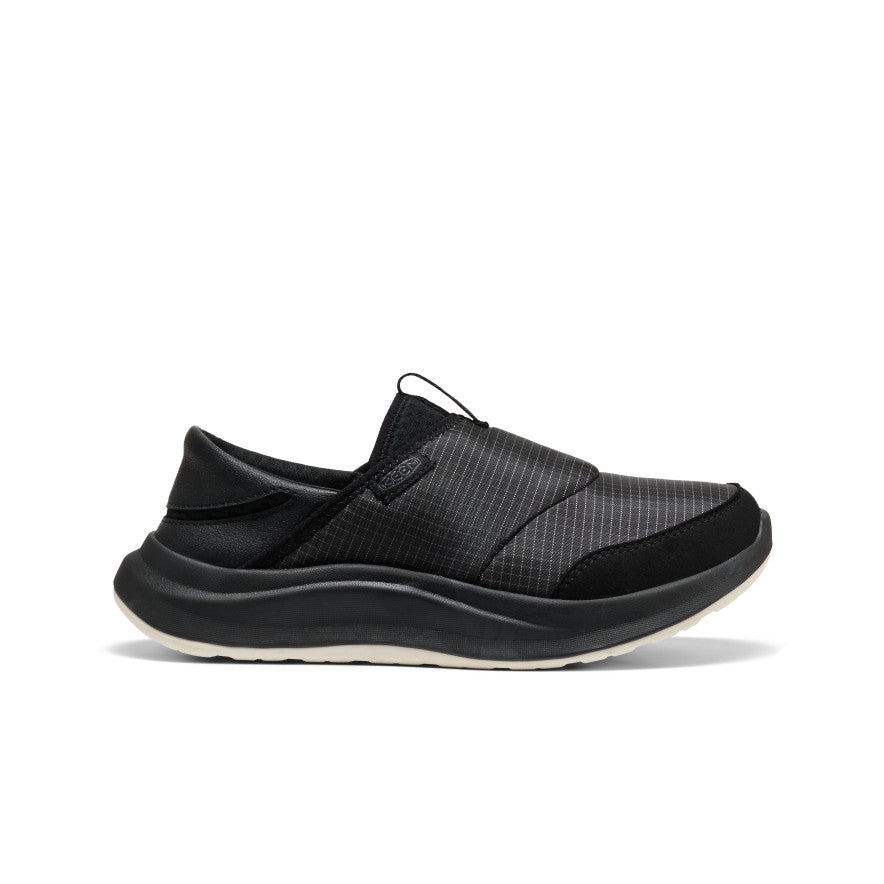 Whyser Women's Slip On Loafers - Comfortable Black Casual Shoes for Work, Travel & Everyday Wear