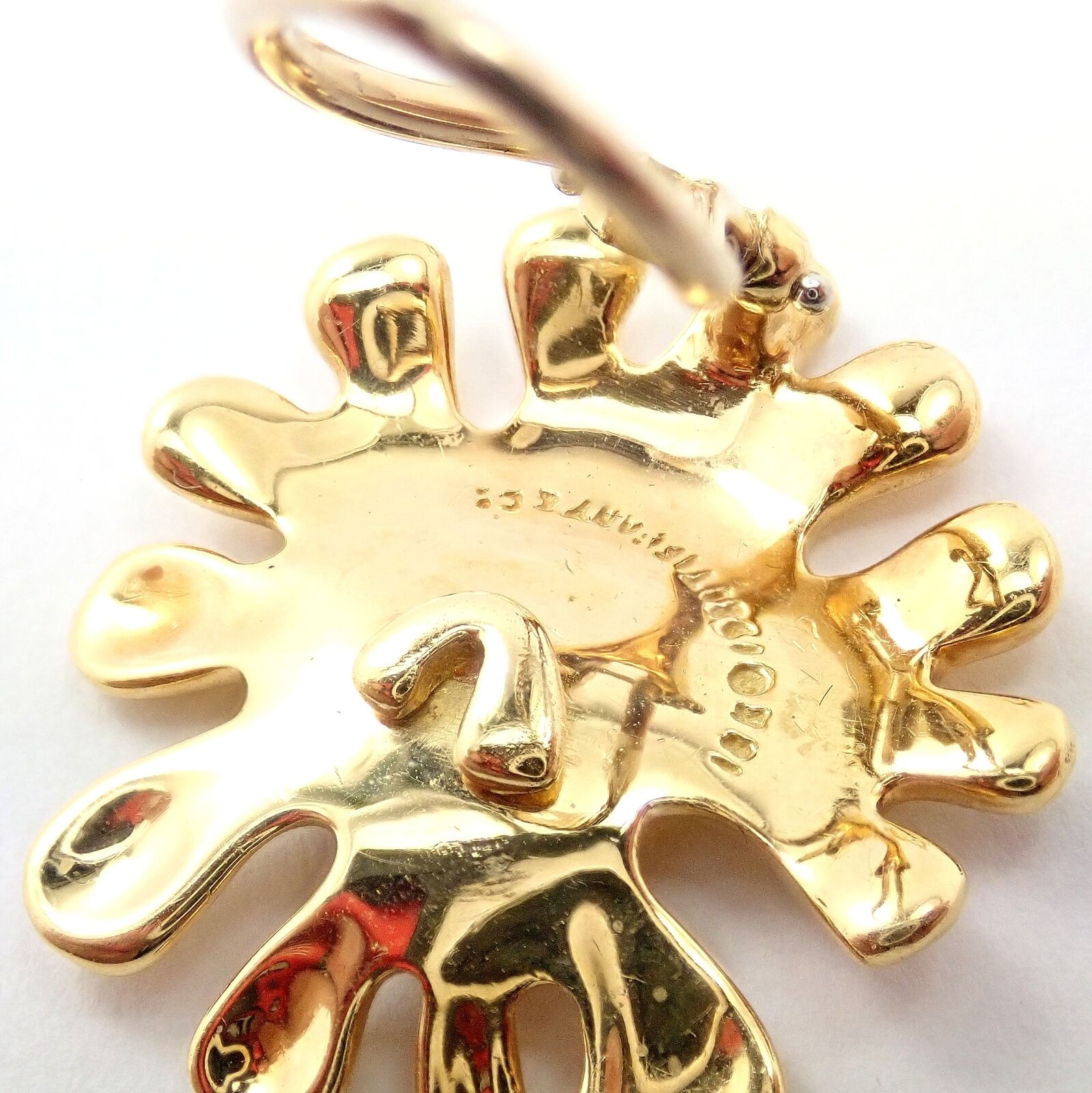 Authentic Tiffany & Co Cummings 18k Yellow Gold Nickelodeon Abstract Earrings - Luxury Jewelry for Women, Perfect Gift for Anniversary & Special Occasions