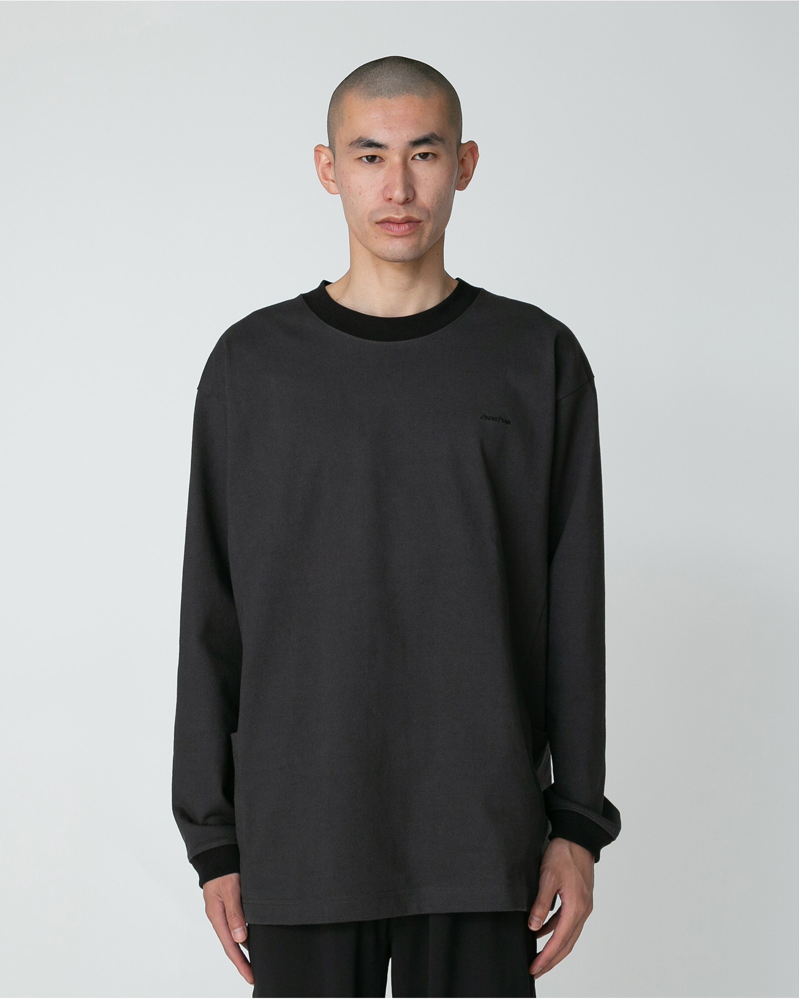 Premium Heavyweight Cotton Long Sleeve T-Shirt with Contrast Border - Comfortable Casual Wear for Men & Women | Perfect for Everyday Outfits, Layering and Outdoor Activities