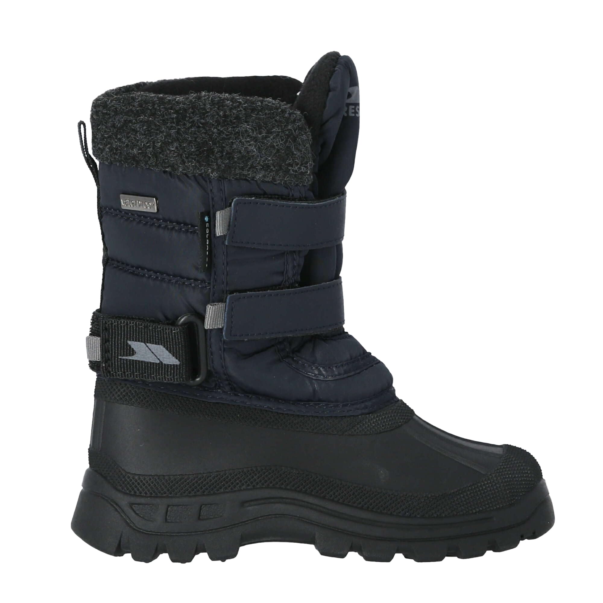 Trespass Strachan II Waterproof Snow Boots for Boys - Kids Winter Boots for Snow, Ice & Cold Weather - Perfect for Outdoor Play, Hiking & Snow Activities