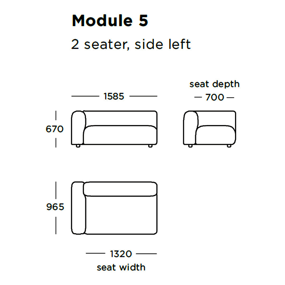 Boketto Modular Sofa Set (8-Piece Sectional) - Customizable Living Room Furniture for Modern Home & Office Spaces