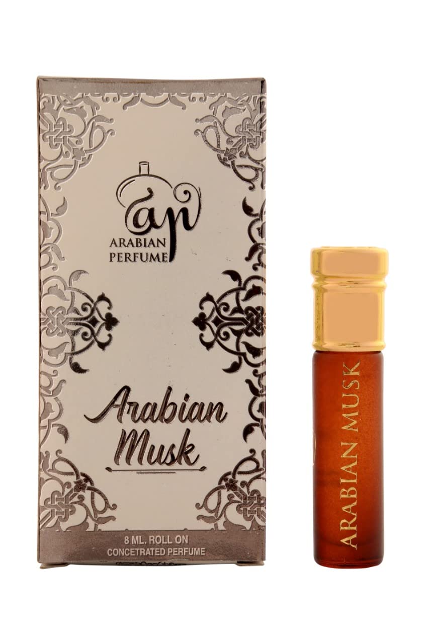 Pure Arabian Musk Perfume Oil – Long-Lasting Unisex Fragrance Roll-On 8ml | Attar for Men & Women | Perfect for Daily Wear, Special Occasions & Gift Giving