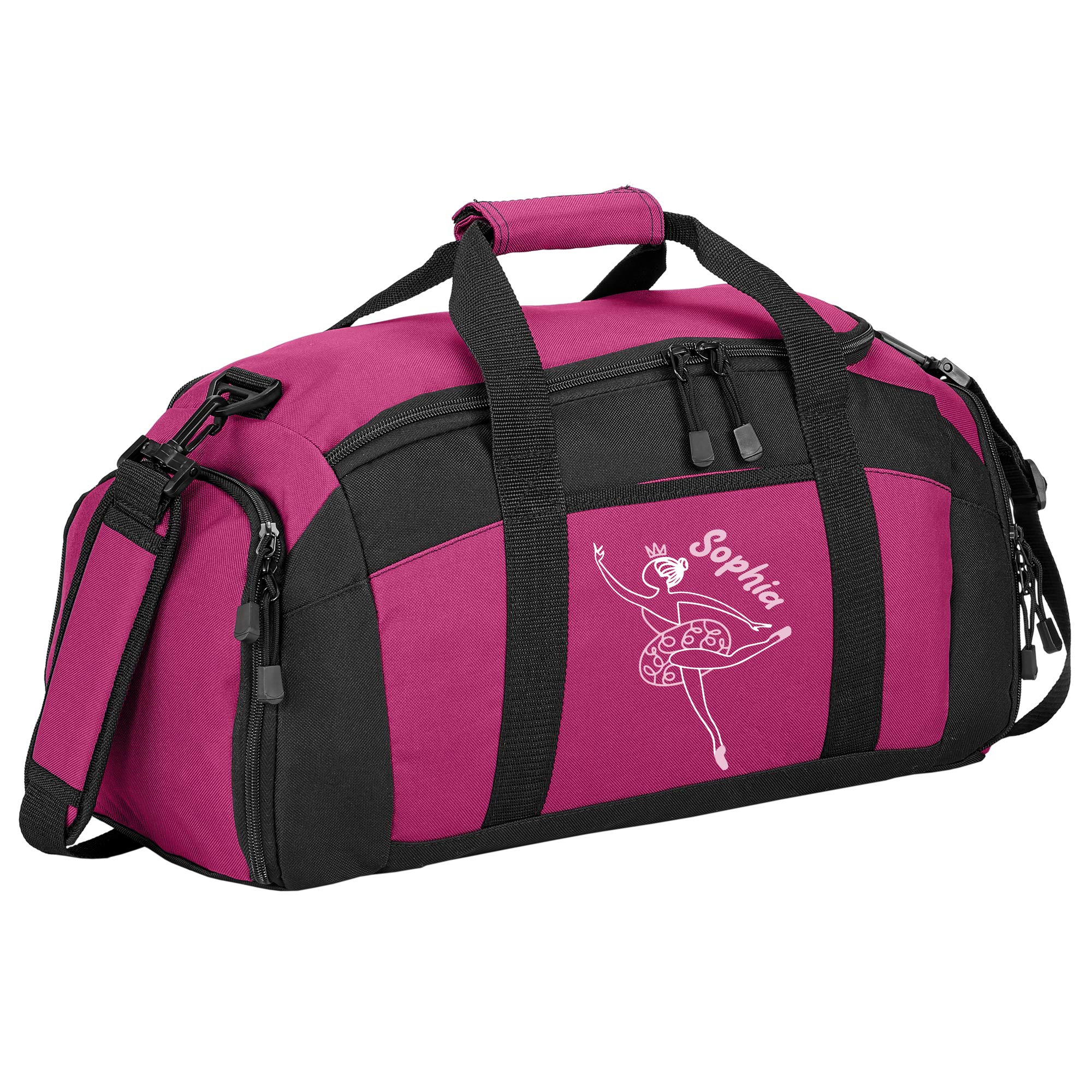 Personalized Dance Duffle Bag - Custom Monogrammed Dance Bag for Ballet, Jazz & Hip Hop - Perfect for Dance Classes, Competitions & Rehearsals