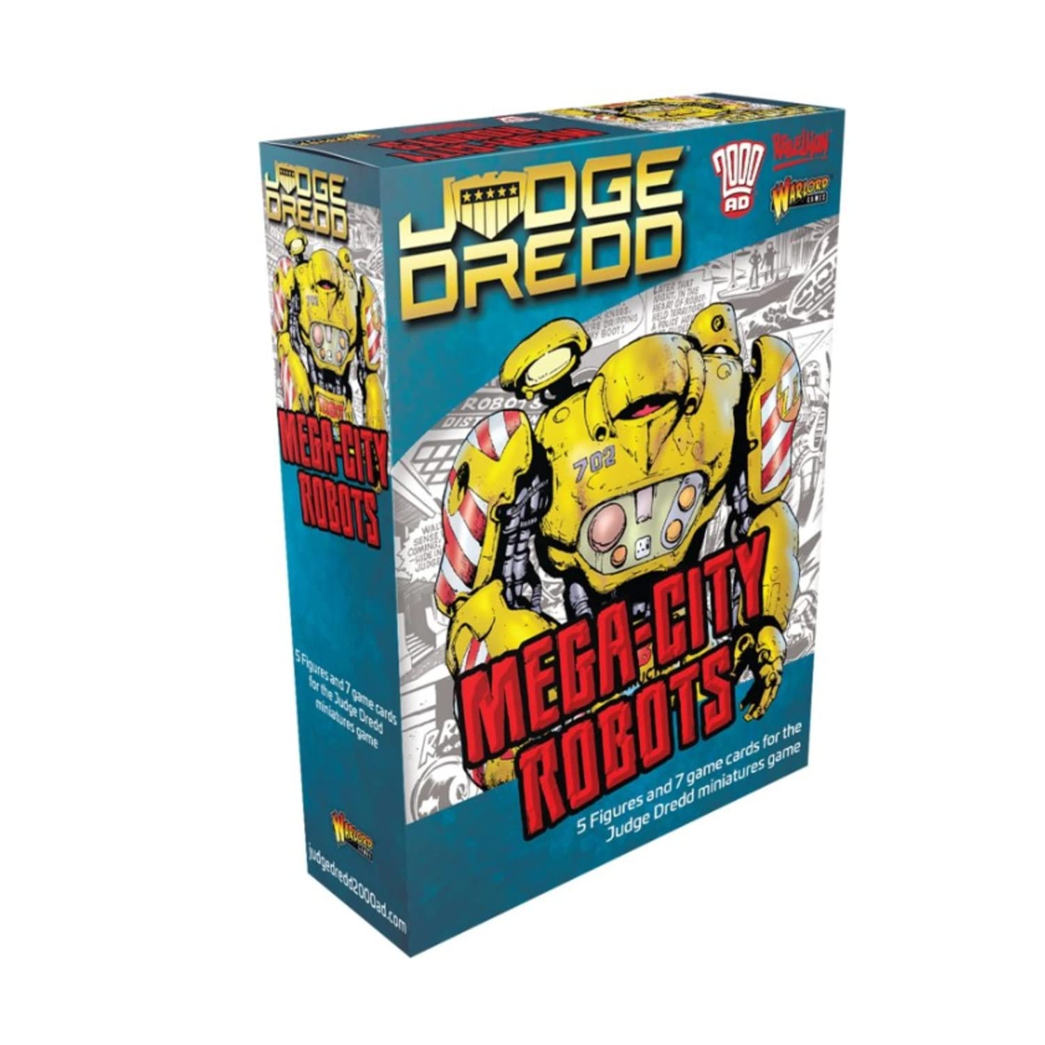 Warlord Games Mega-City Robots - Highly Detailed Judge Dredd 2000AD Miniatures for Tabletop Wargaming | Sci-Fi Battle Scenes & Collector's Display