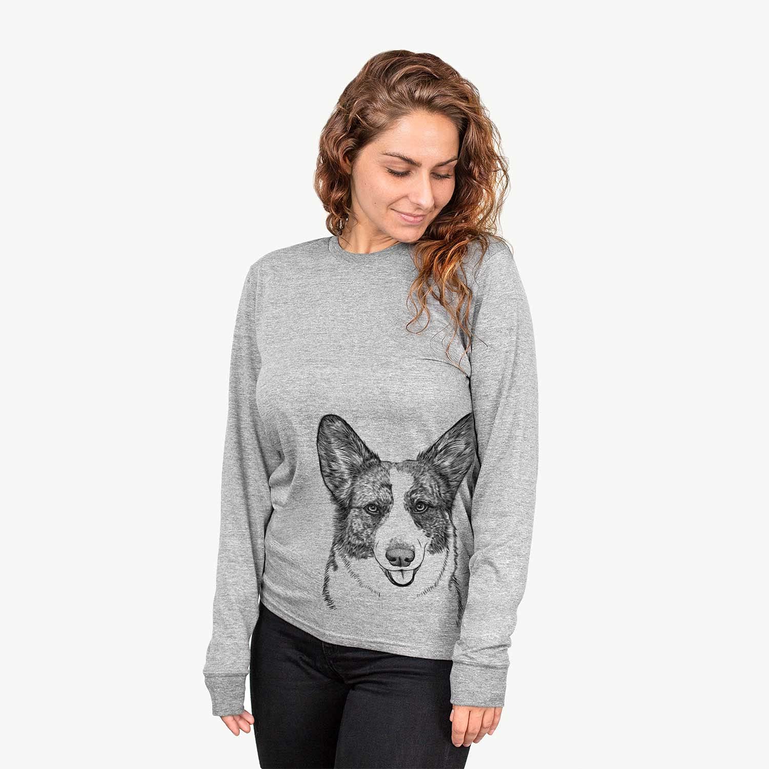 Bare Gabby The Cardigan Welsh Corgi Dog Graphic T-Shirt - Cute Corgi Lover Apparel for Casual Wear & Dog Enthusiast Outfits