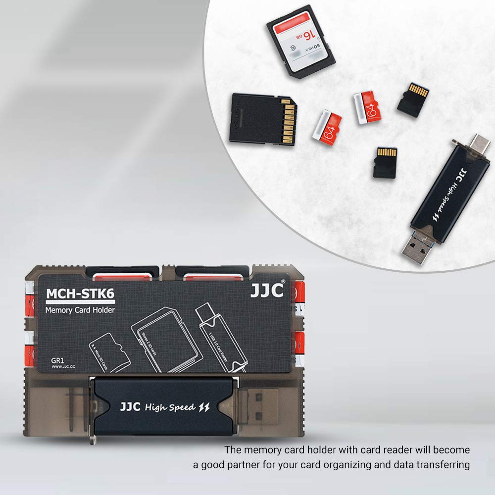 Premium Micro SD Card Holder & Memory Card Organizer Case with USB 3.0 Reader (Type-C/Micro USB) - Compatible with SD/SDHC/SDXC/MMC Cards - Perfect for Photographers, DJs & Tech Enthusiasts