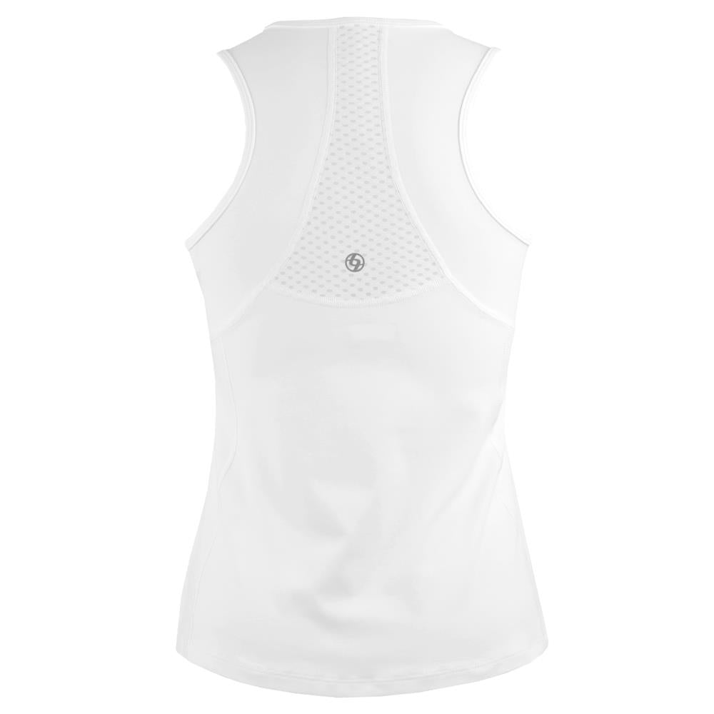 Lija Women's Bondi Tank Top - Soft White Cotton Casual Shirt for Summer, Beach, Yoga & Everyday Wear