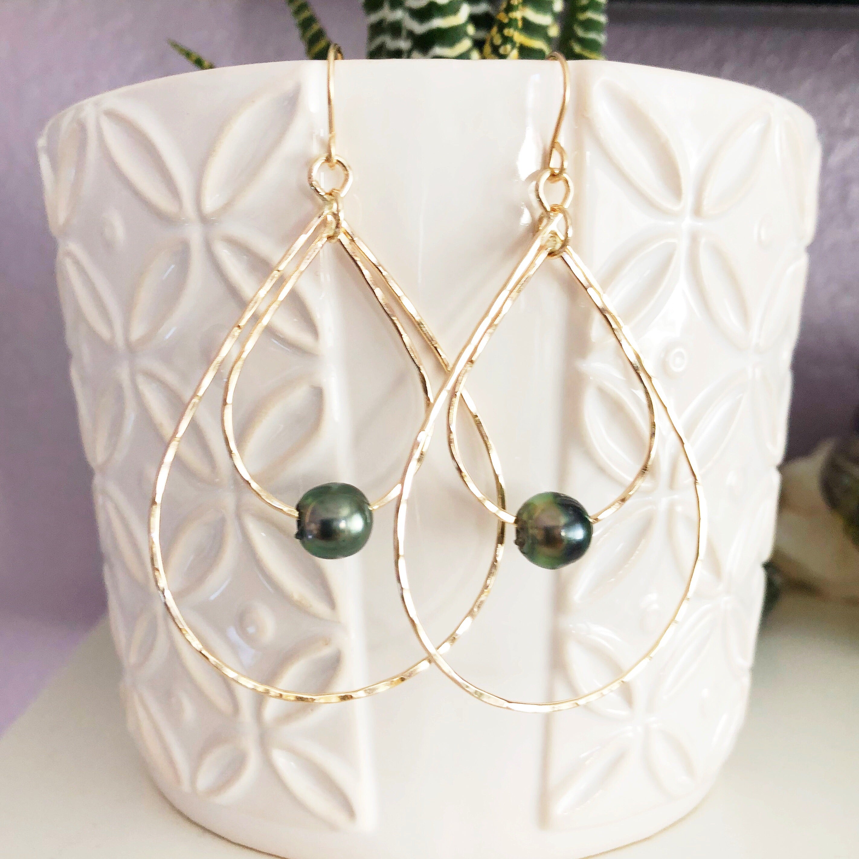 Lena Elegant Dangle Earrings (E228) - Perfect for Parties, Weddings & Everyday Wear