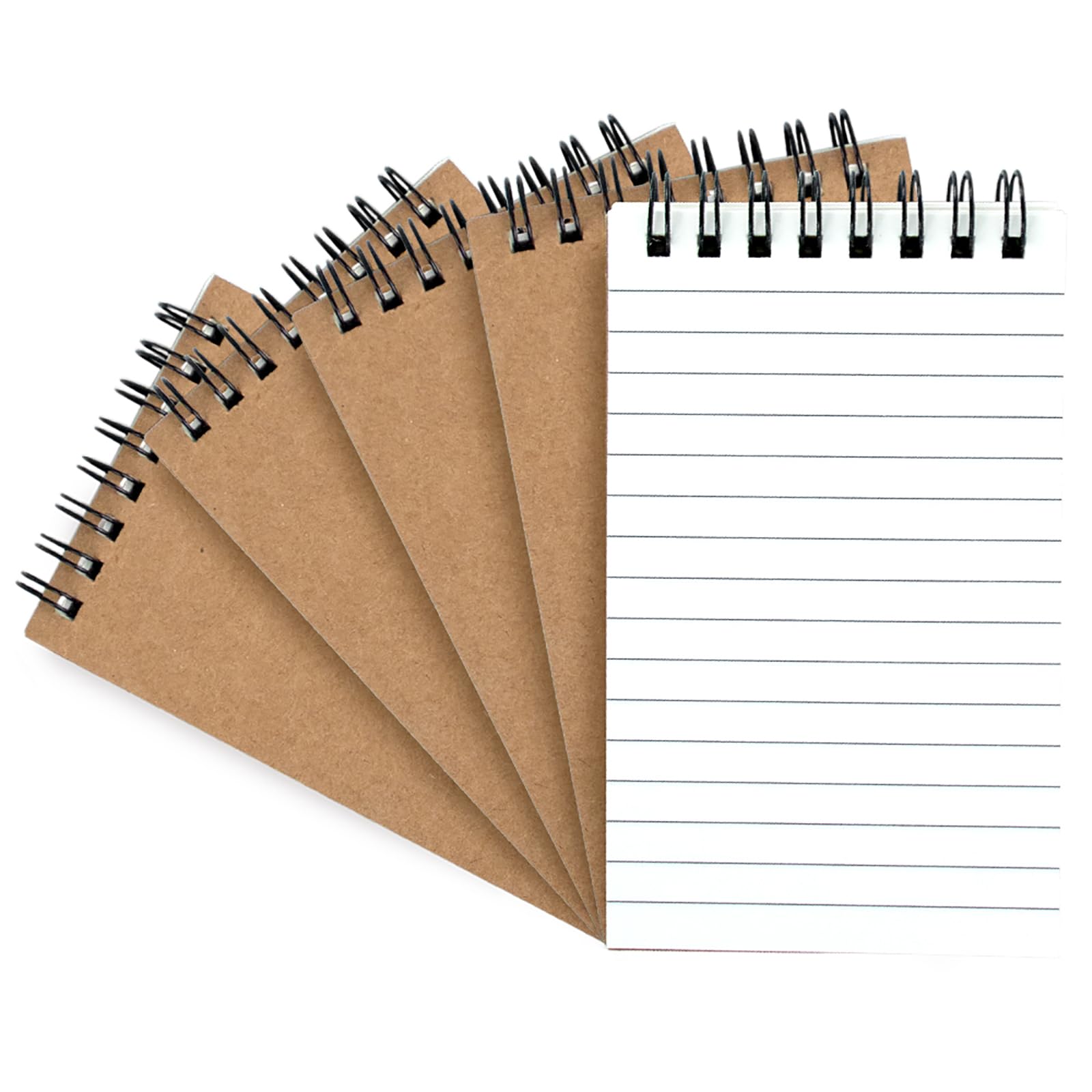 5-Pack Mini Spiral Notebooks - 3x5 Pocket Notepads with Lined College Ruled Paper for Home, Office, School & Travel | Compact Memo Pads for Notes, Meetings, Shopping Lists & Daily Planning