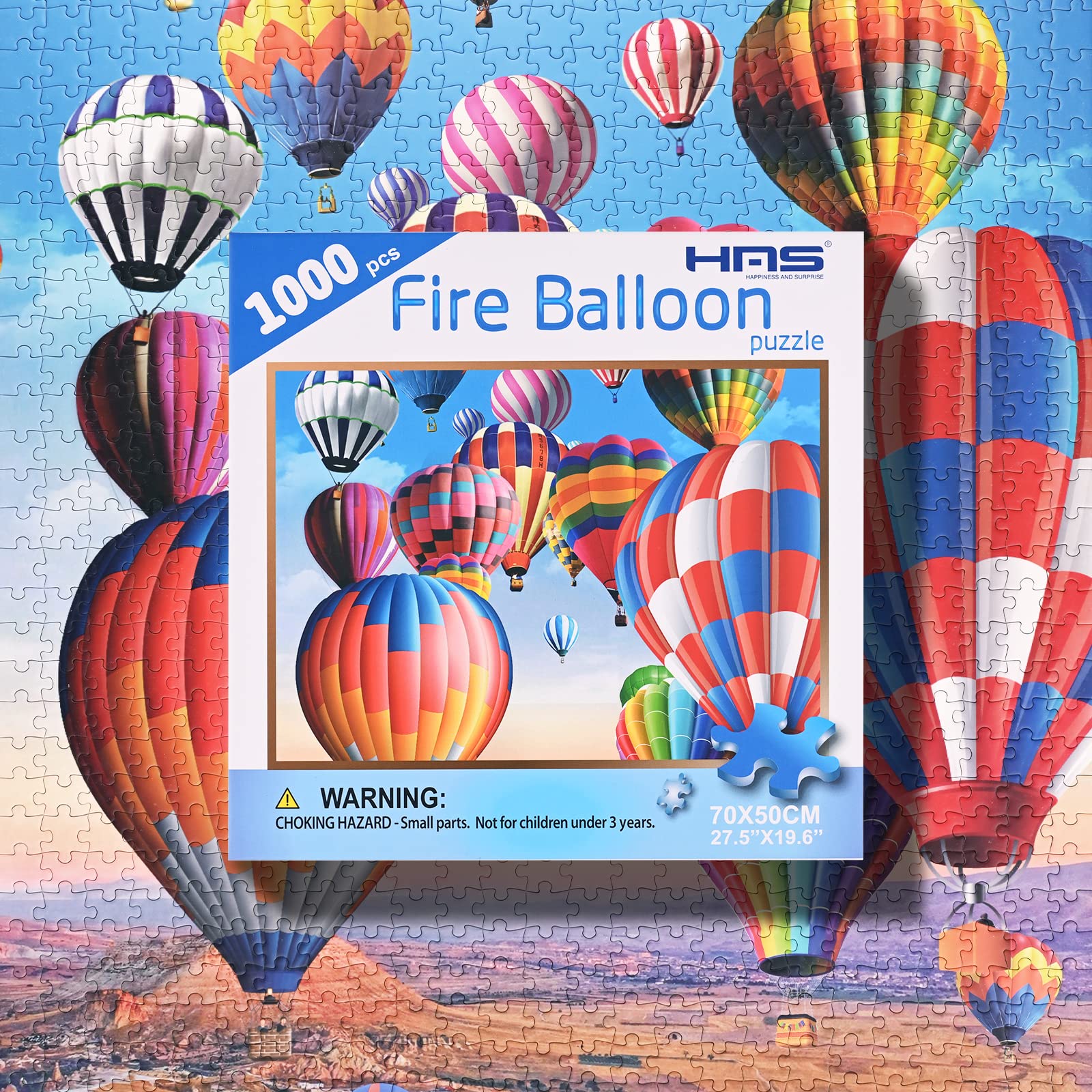1000-Piece Hot Air Balloon Jigsaw Puzzle for Adults - Natural Landscape Scenery Puzzle Game, Fun Family Activity & Home Decor Gift | Perfect for Relaxation, Stress Relief & Living Room Decoration