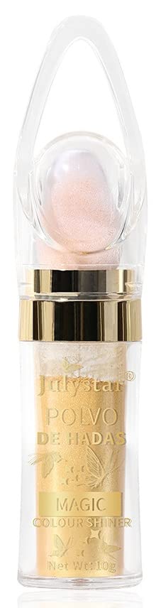 INTEROOKIE Fairy Highlight Powder - Natural 3D Glow, Shimmer Blush & Body Illuminator for Face & Body (H05#) - Perfect for Parties, Date Nights & Special Occasions