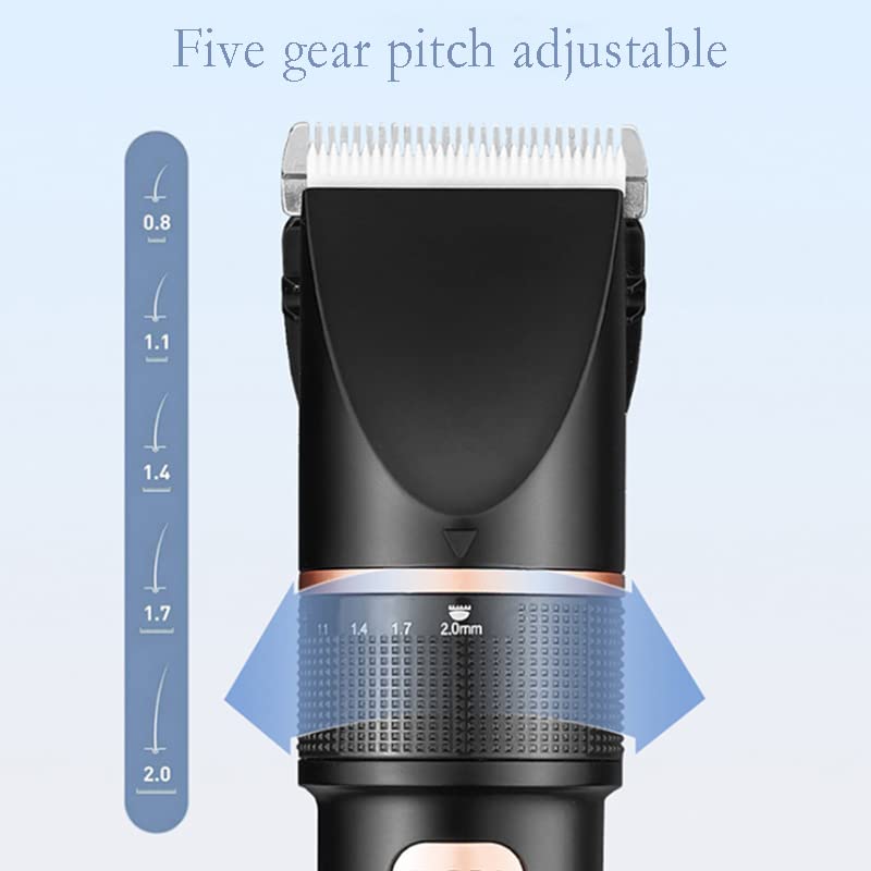 Professional Hair Clipper Trimmer for Men - Rechargeable Electric Hair Cutting Machine with Adjustable Blades | Perfect for Barber Shops, Home Grooming & DIY Haircuts