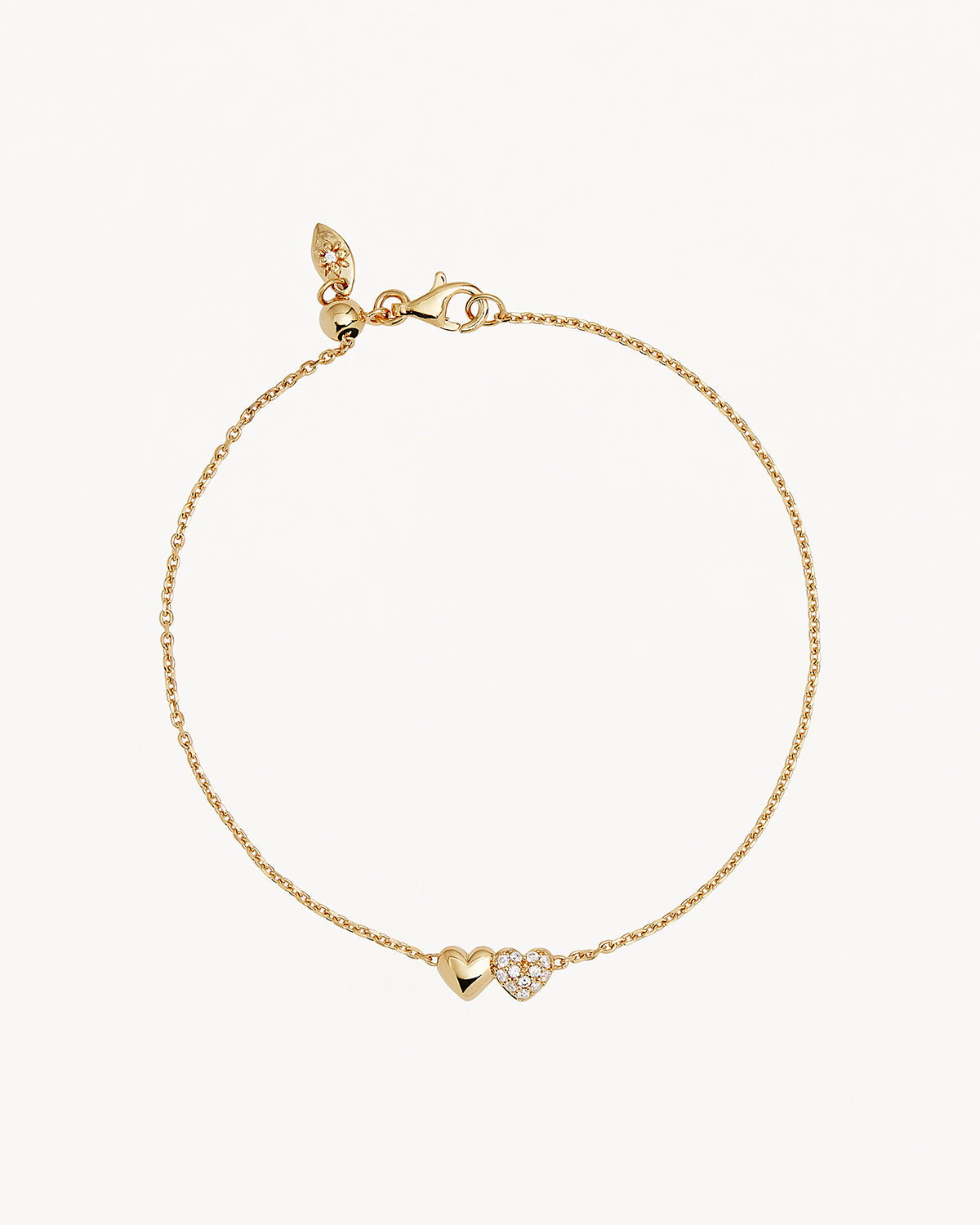 18k Gold Vermeil Always By Your Side Bracelet for Women - Elegant Adjustable Friendship Jewelry Gift for Her - Perfect for Anniversaries, Birthdays & Everyday Wear