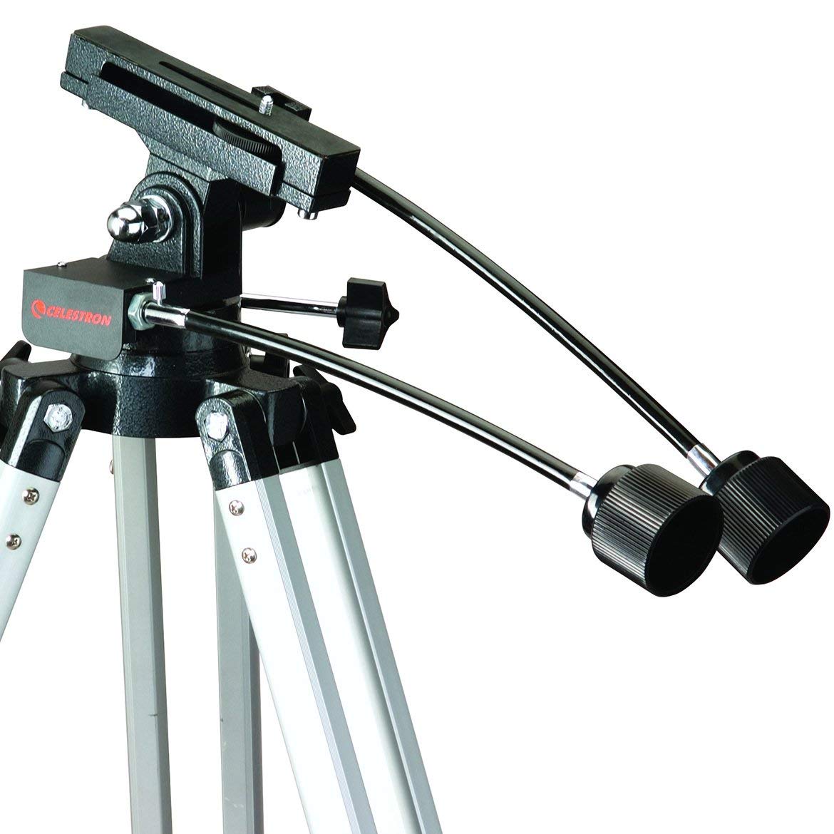 Celestron Heavy Duty Alt-Azimuth Tripod - Extendable Aluminum Tripod for Spotting Scopes, Binoculars, Cameras & Small Telescopes - Slow Motion Handles for Precise Adjustments - Perfect for Bird Watching, Astronomy & Photography