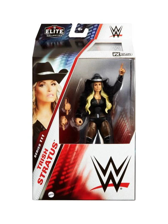 WWE Elite Collection Series 111 Trish Stratus Action Figure - Authentic Wrestling Collectible for Fans & Display