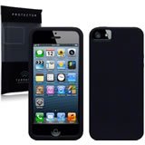 Apple iPhone 5 / 5S Black Silicone Case - Slim Protective Cover for Everyday Use, Travel & Work