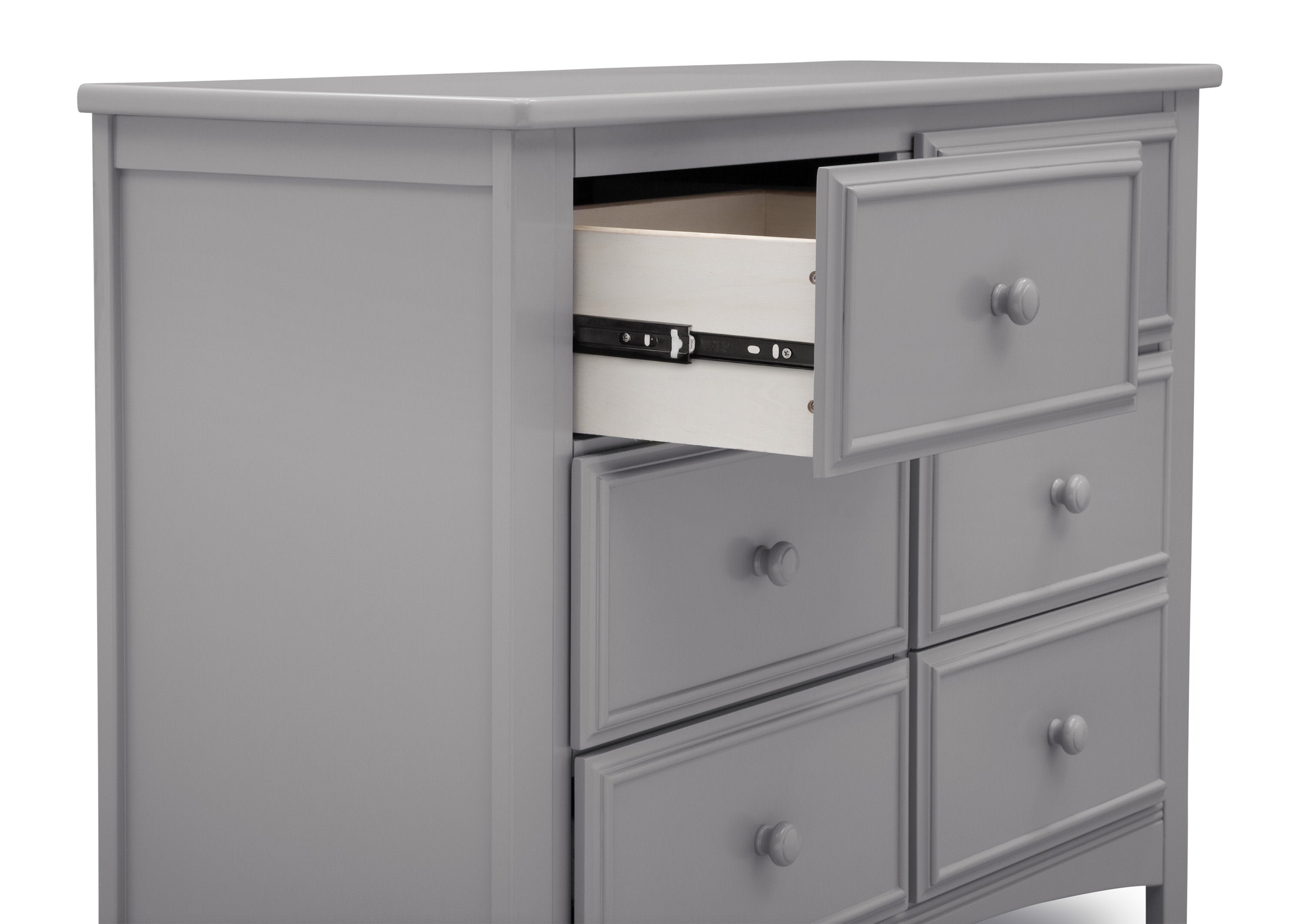 Summit 6 Drawer Dresser with Interlocking Drawers - Sturdy Bedroom Storage Furniture for Clothes & Accessories - Perfect for Master Bedroom, Guest Room & Dorm Organization