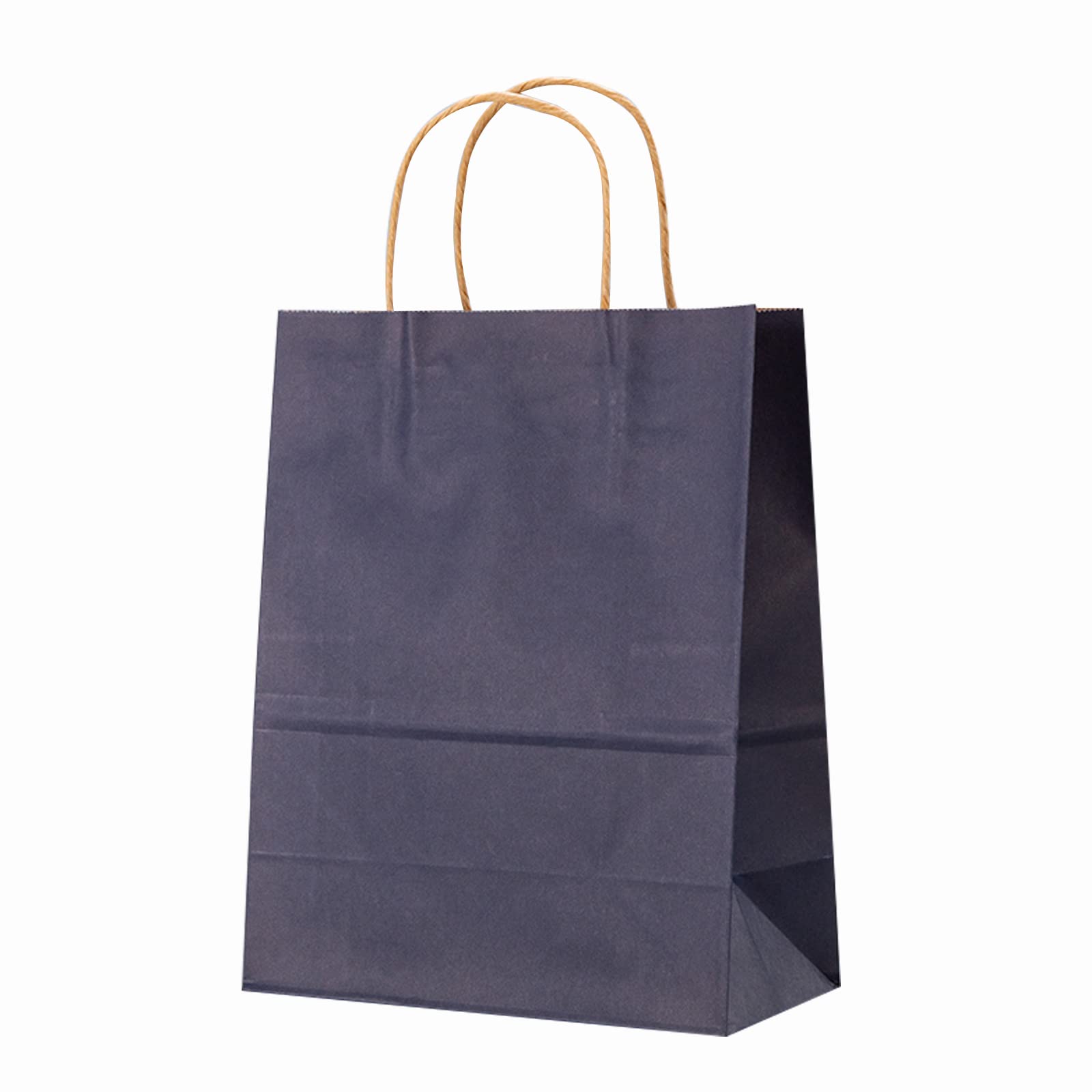 100 Pcs Kraft Paper Gift Bags with Handles - 10x5x13 Inches (26x12x33cm) - Eco-Friendly Retail Packaging for Grocery, Lunch, Fruits, Kids Parties, Holiday Gifts & Arts Crafts - Perfect for Birthday, Christmas, Wedding Favors and Store Displays