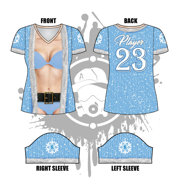 Babe Claus Women's Jersey - Soft & Comfortable Christmas Themed T-Shirt for Women | Perfect for Holiday Parties, Gifts & Festive Outfits