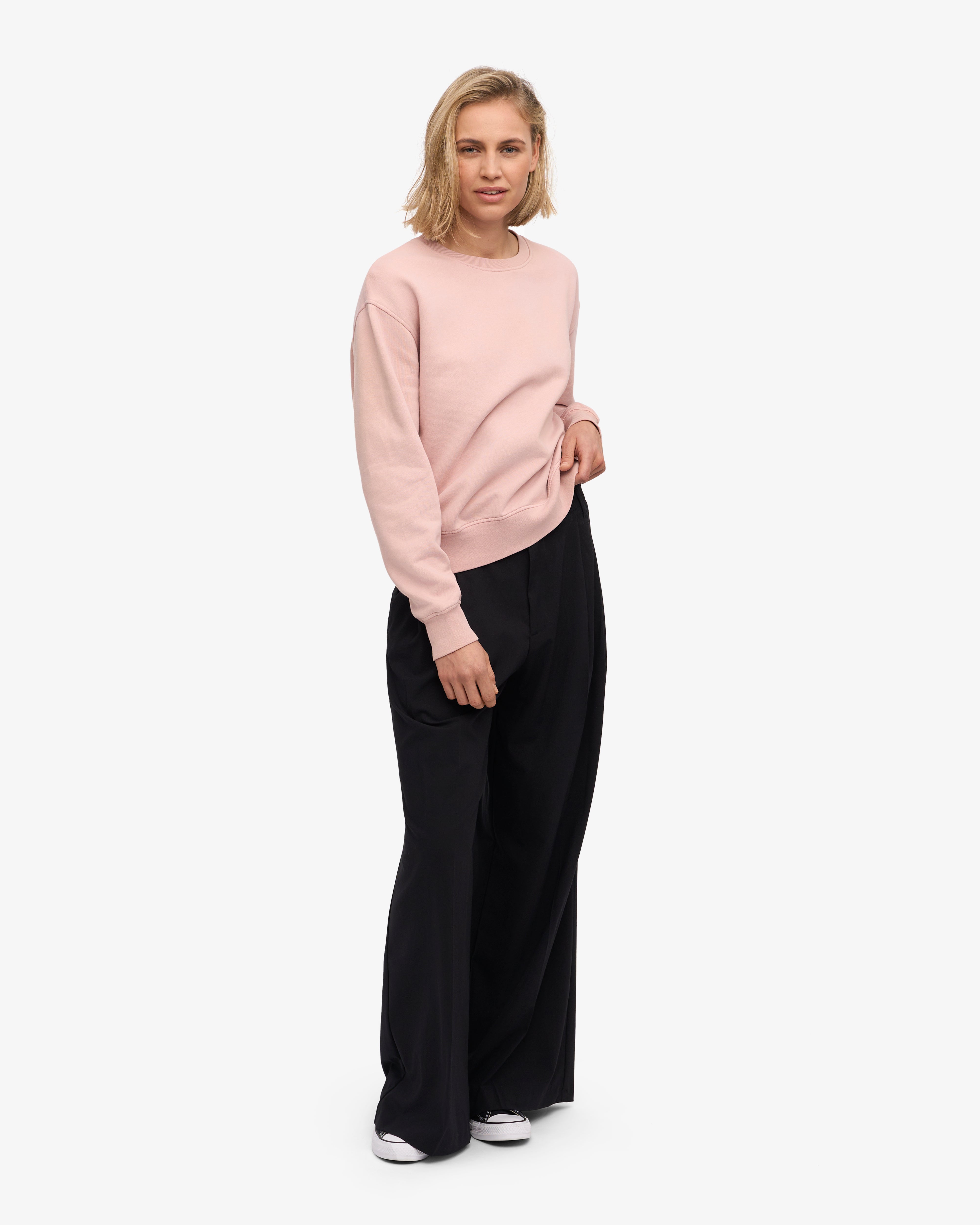 Organic Cotton Women's Classic Crew Neck T-Shirt - Faded Pink | Soft & Comfortable Casual Wear for Everyday Outfits & Layering