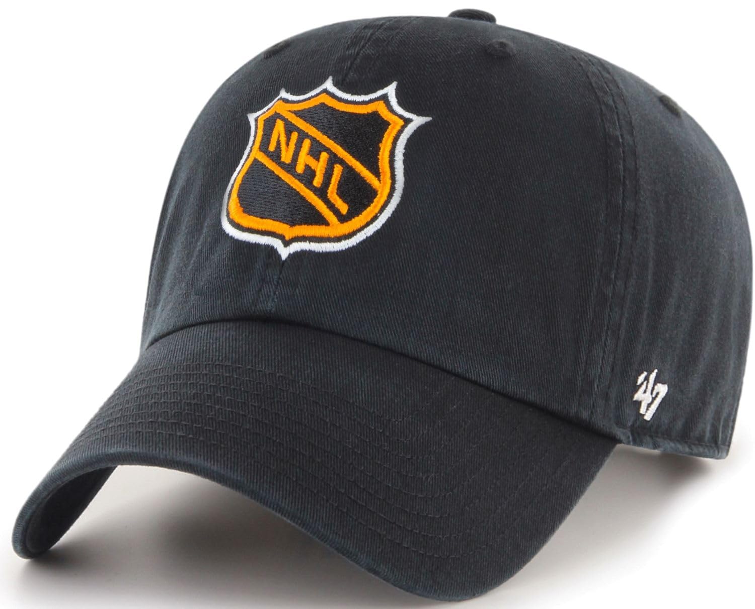 47 Clean Up NHL Vintage Shield Logo Adjustable Snapback Hat - Black for Hockey Fans & Streetwear Fashion