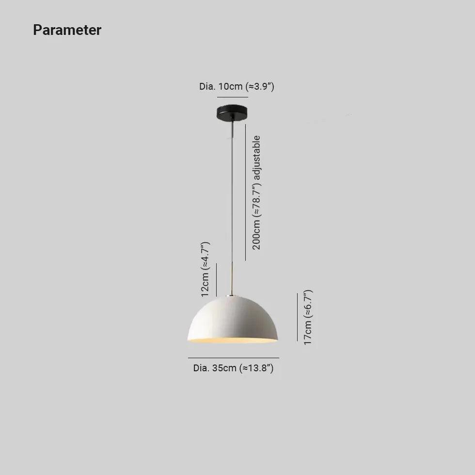 Modern Semicircular Pendant Light - Stylish Dining Room Lampshade for Contemporary Home Decor | Perfect for Kitchen Island, Breakfast Nook & Restaurant Lighting