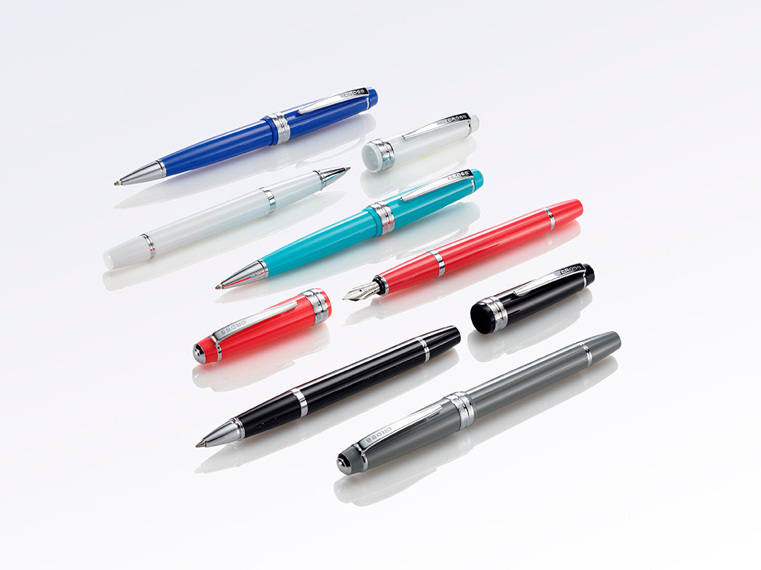 Premium Cross Bailey Light Ballpoint Pen - Polished Blue Resin - Smooth Writing for Office, School & Everyday Use - Perfect Gift for Professionals & Students