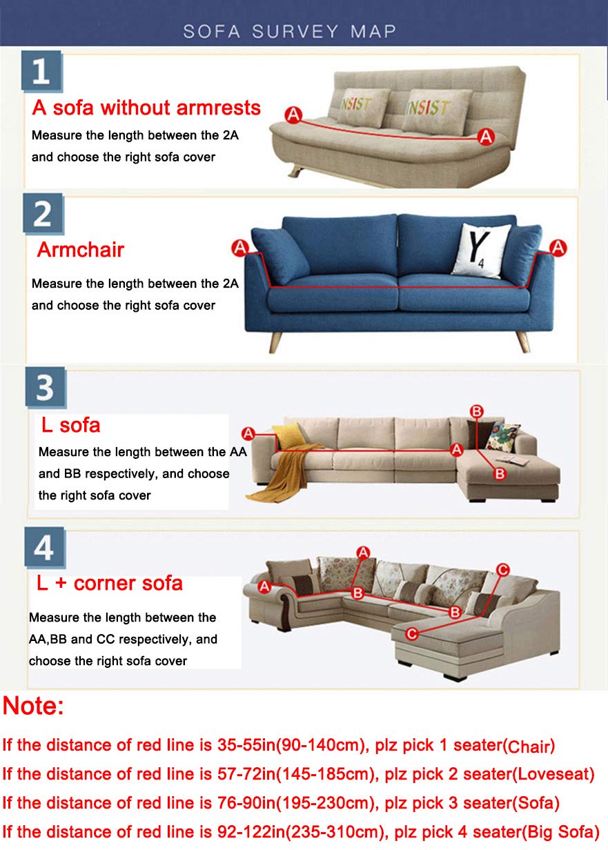 Oncefirst 1-Piece Stretch Velvet Plush Sofa Slipcover - Anti-Wrinkle & Slip-Resistant Furniture Protector for Armchair, Loveseat, Couch (35