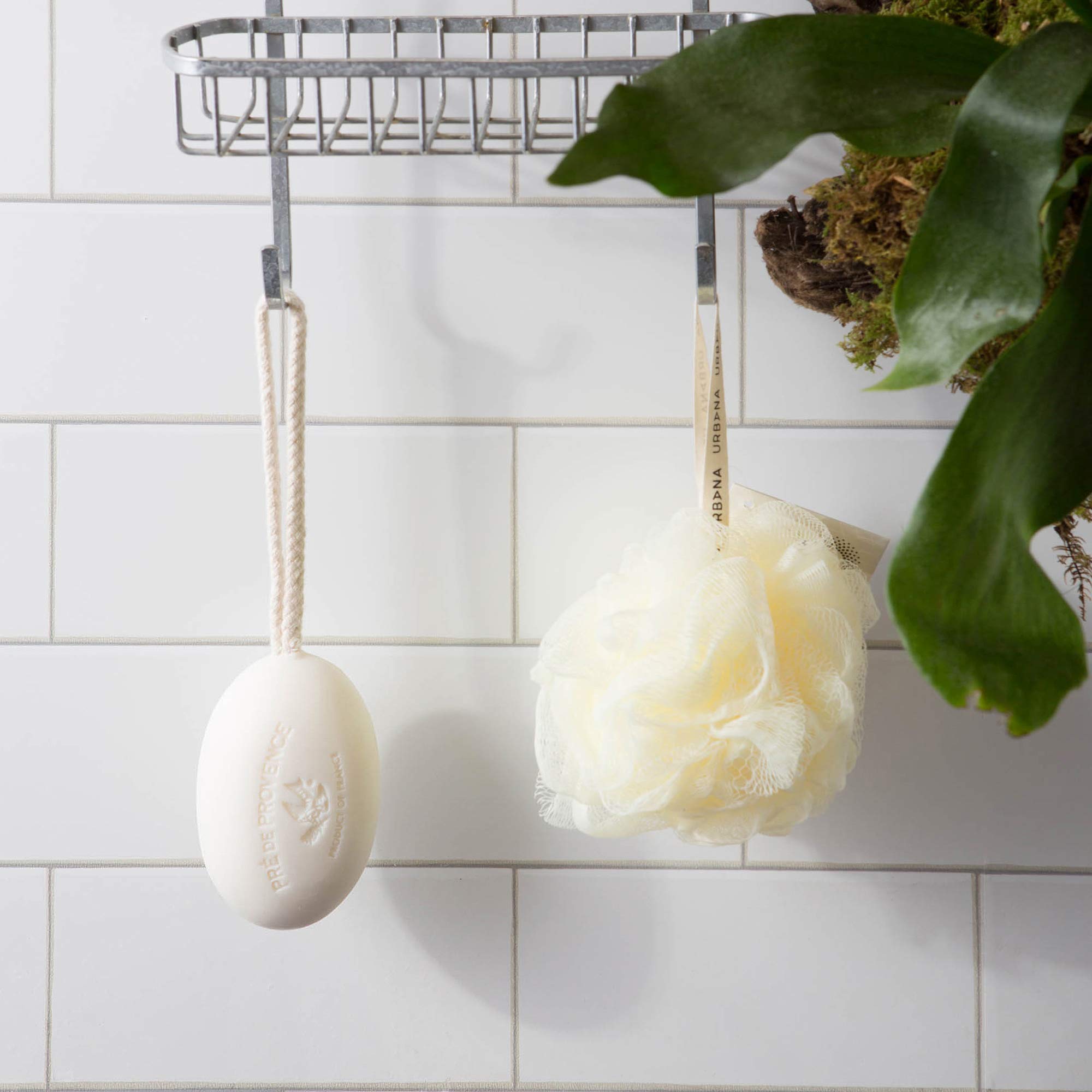 Pre de Provence Soap On a Rope - Natural Sea Salt Exfoliating Bar Soap, 200g for Men & Women | Perfect for Shower, Bath & Travel