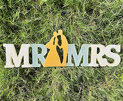 Yalulu Mr & Mrs Resin Casting Mold - Epoxy Silicone Letter Molds for Wedding Decor, Party Signs & Home Decoration - Perfect for DIY Table Name Plates, Anniversary Gifts & Craft Projects