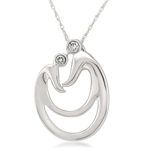 Accent Mom Child Heart Pendant