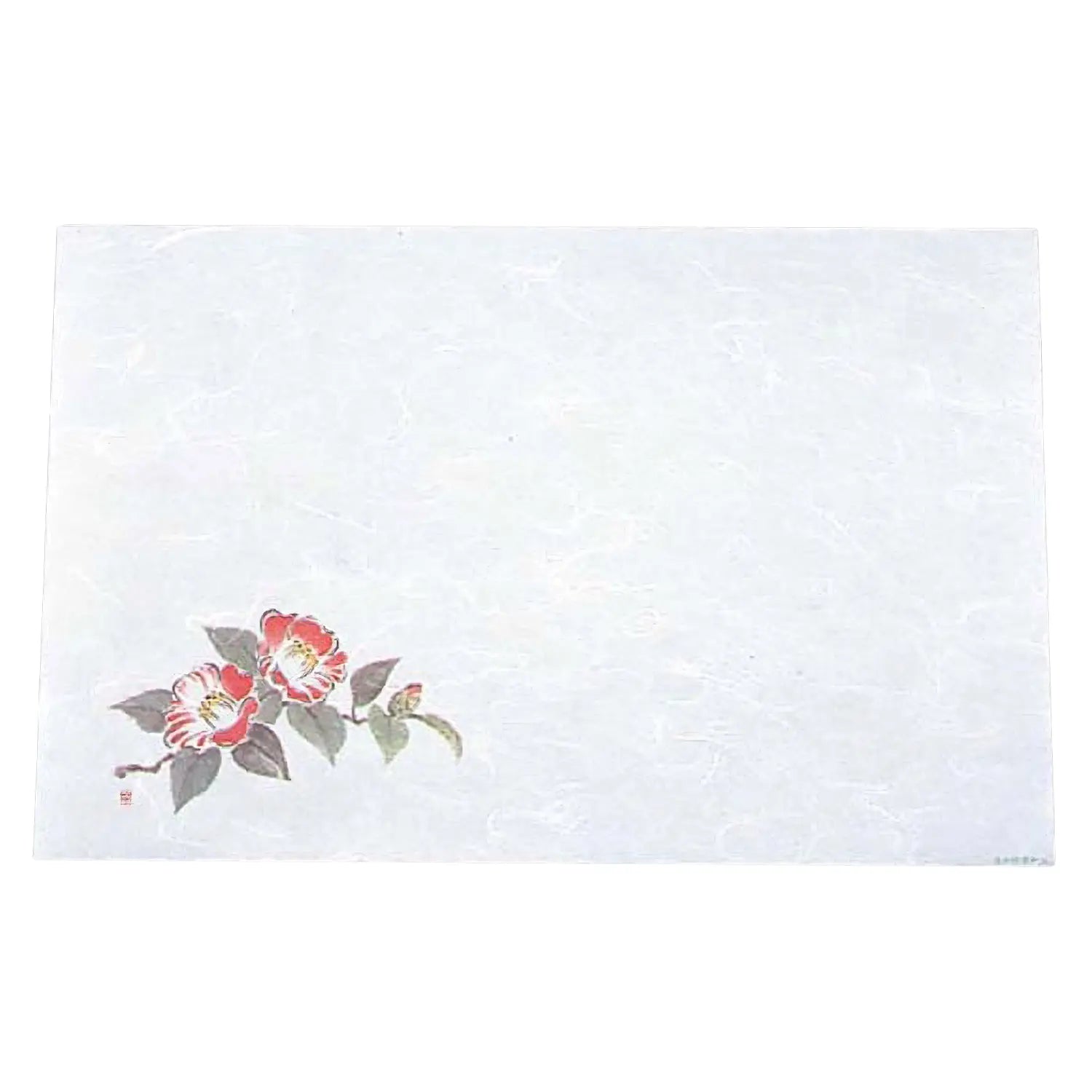 Artec Washi Paper Placemats - Set of 100 Elegant Camellia Design Japanese Table Mats for Dining, Parties & Home Decor