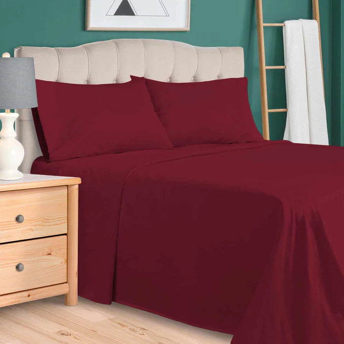 Luxury 700 Thread Count Egyptian Cotton Sheet Set - Eco Friendly, Breathable & Hypoallergenic - Perfect for Bedroom, Hotel, or Guest Room Comfort